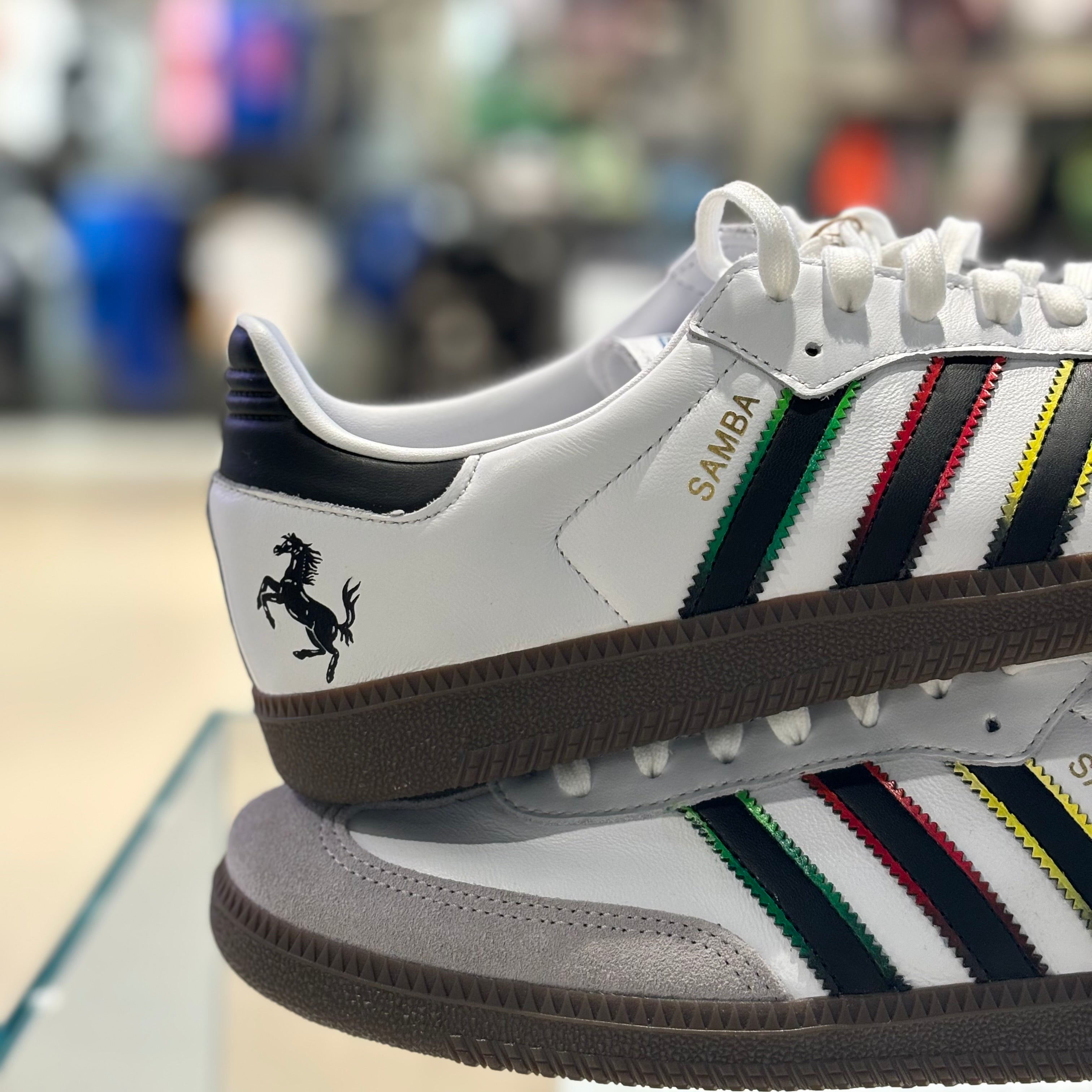 Adidas Sambas x Ferrari F1