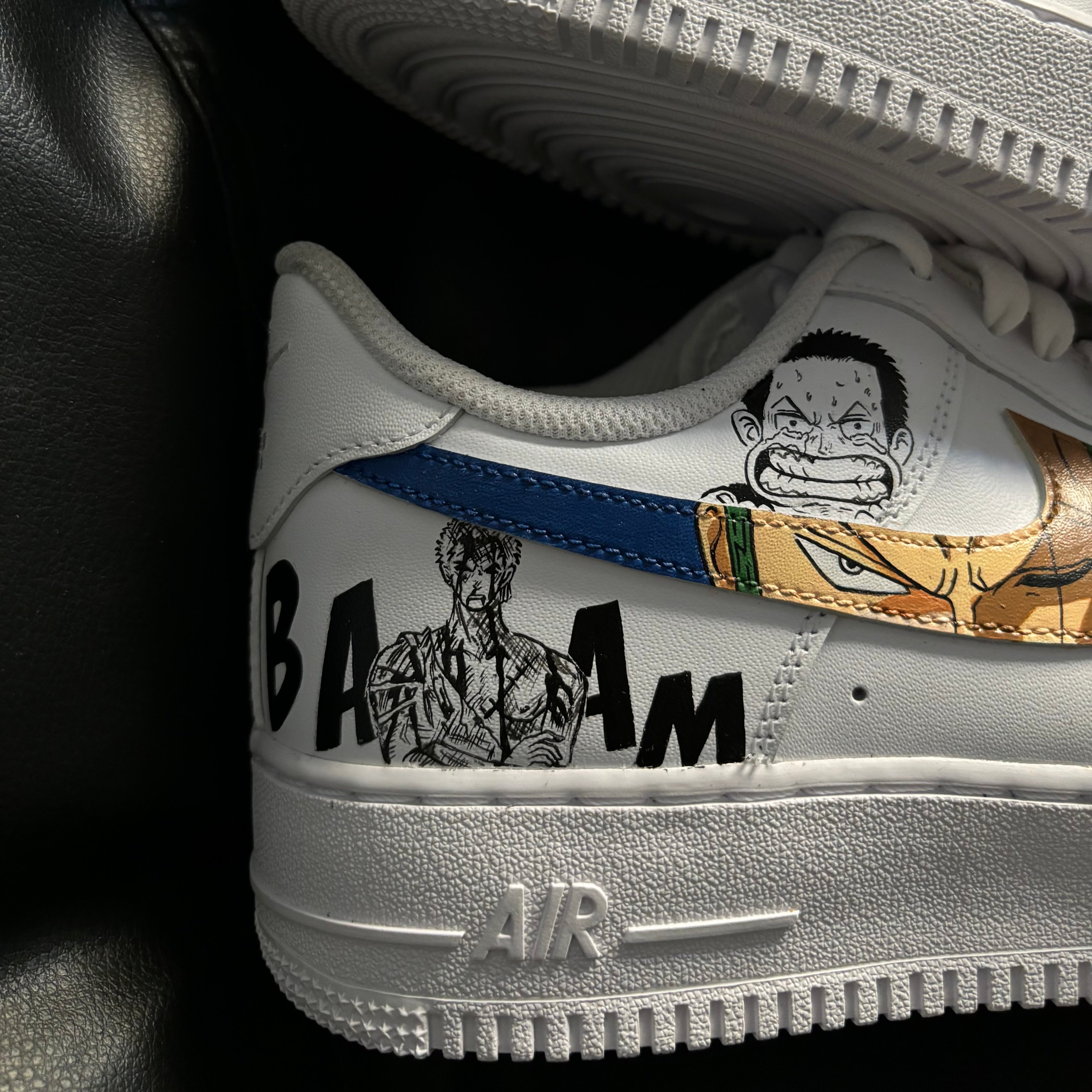 Nike Air Force 1 x Luffy & Zoro Eyes and Manga | One Piece
