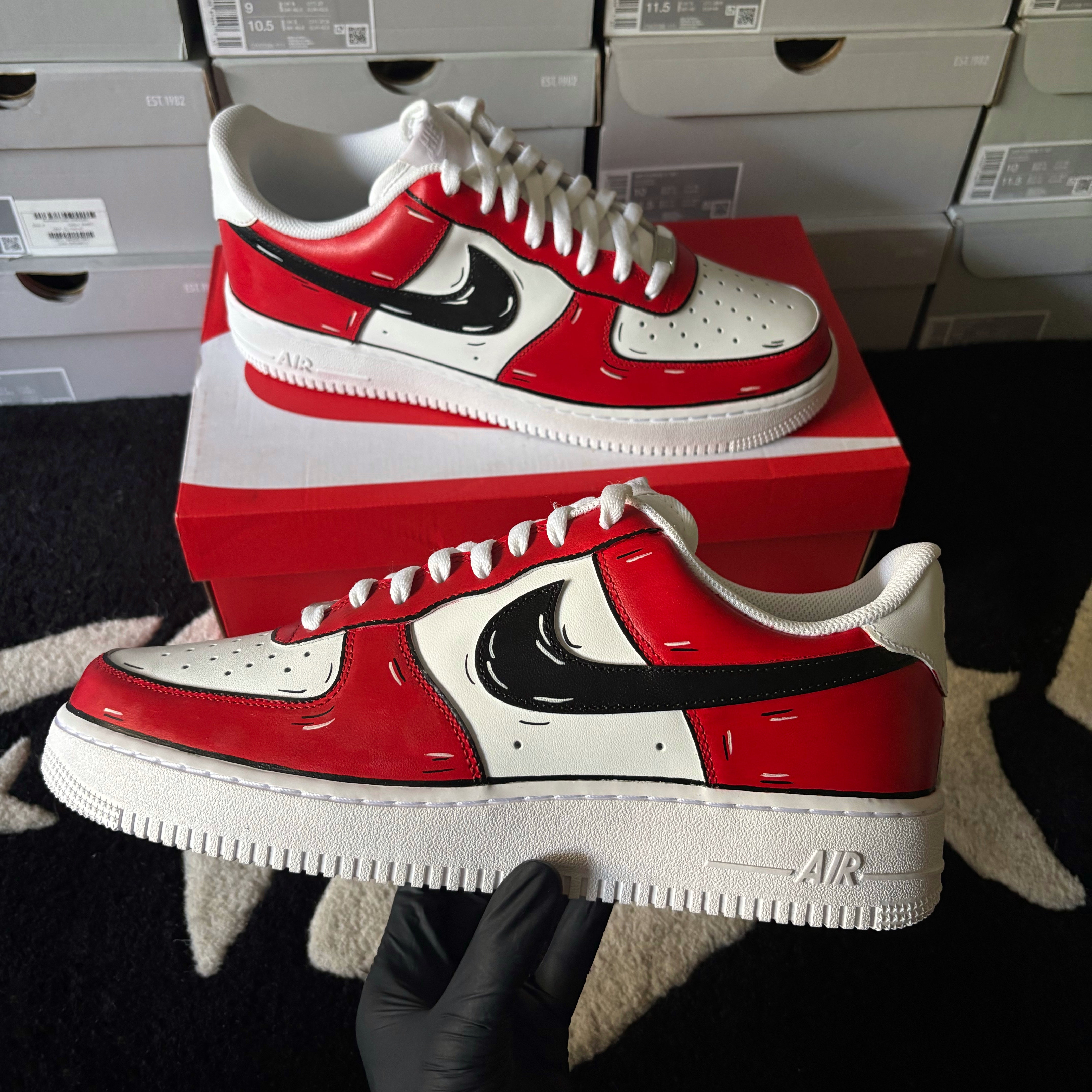 Nike Air Force 1 x Red Cartoon