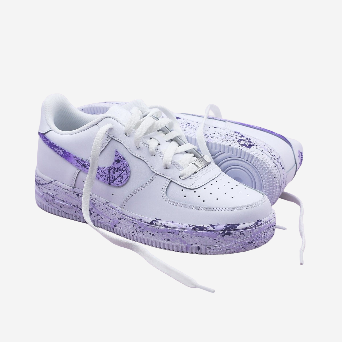 Nike Air Force 1 x Purple/Lilac Gradient Splash