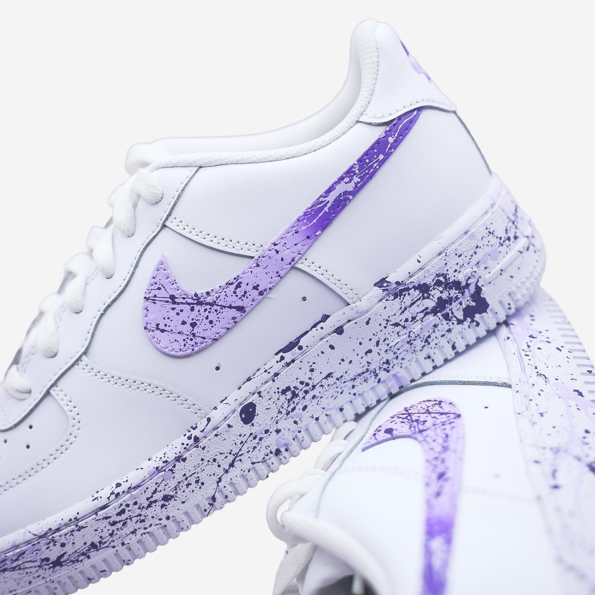 Nike Air Force 1 x Purple/Lilac Gradient Splash