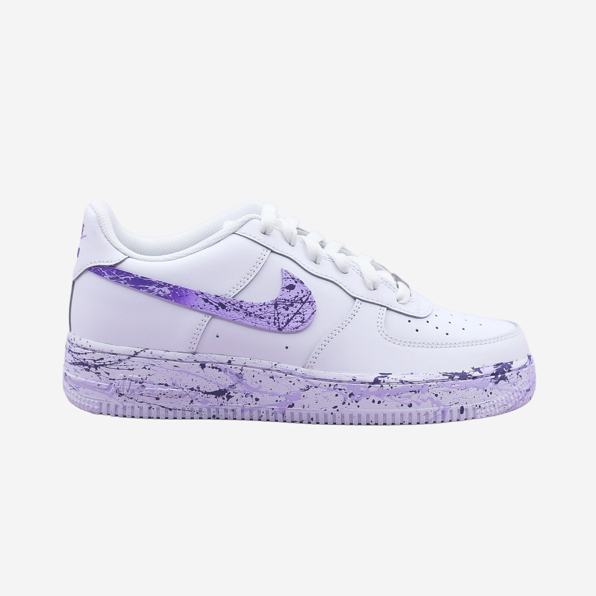 Nike Air Force 1 x Purple/Lilac Gradient Splash