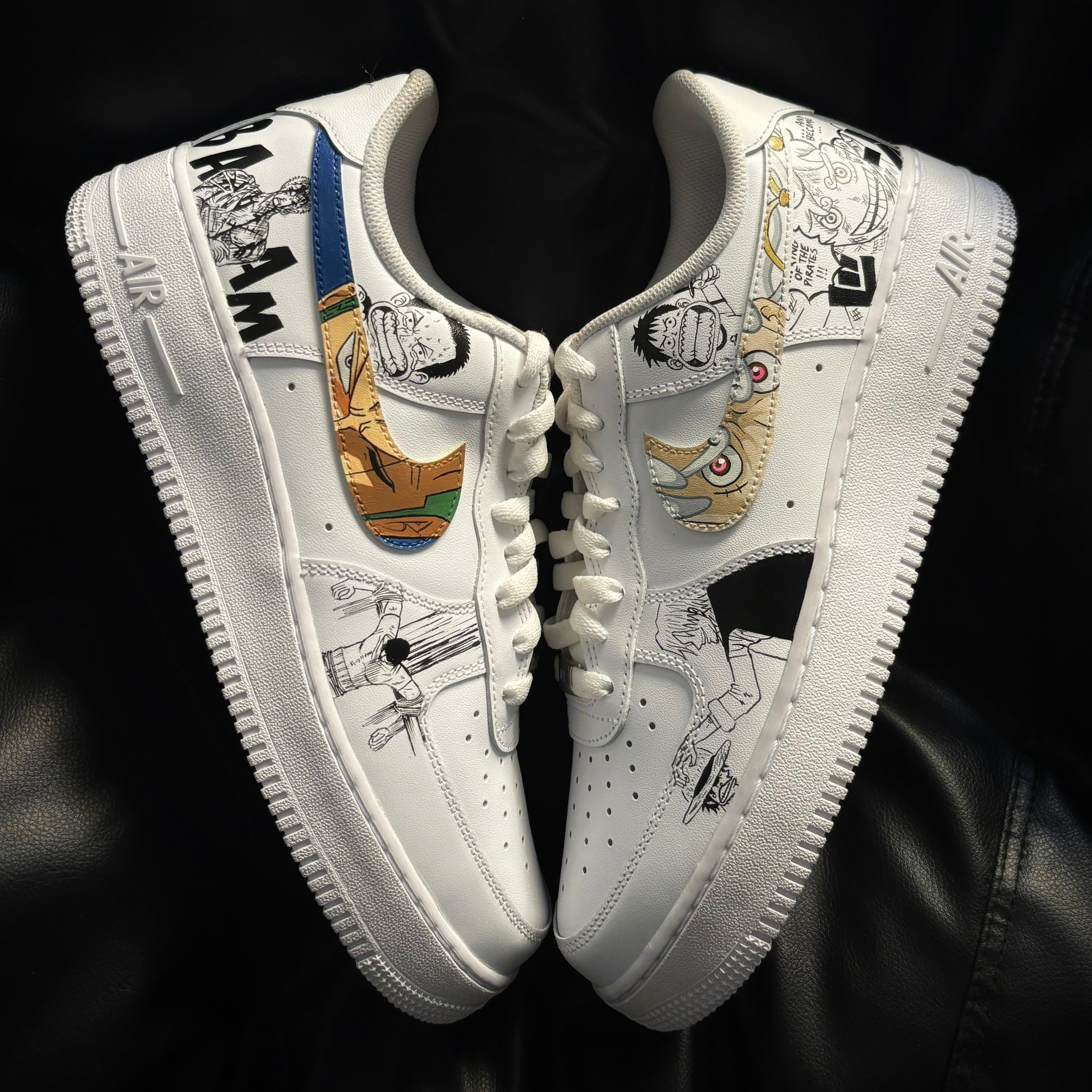 Nike Air Force 1 x Luffy & Zoro Eyes and Manga | One Piece