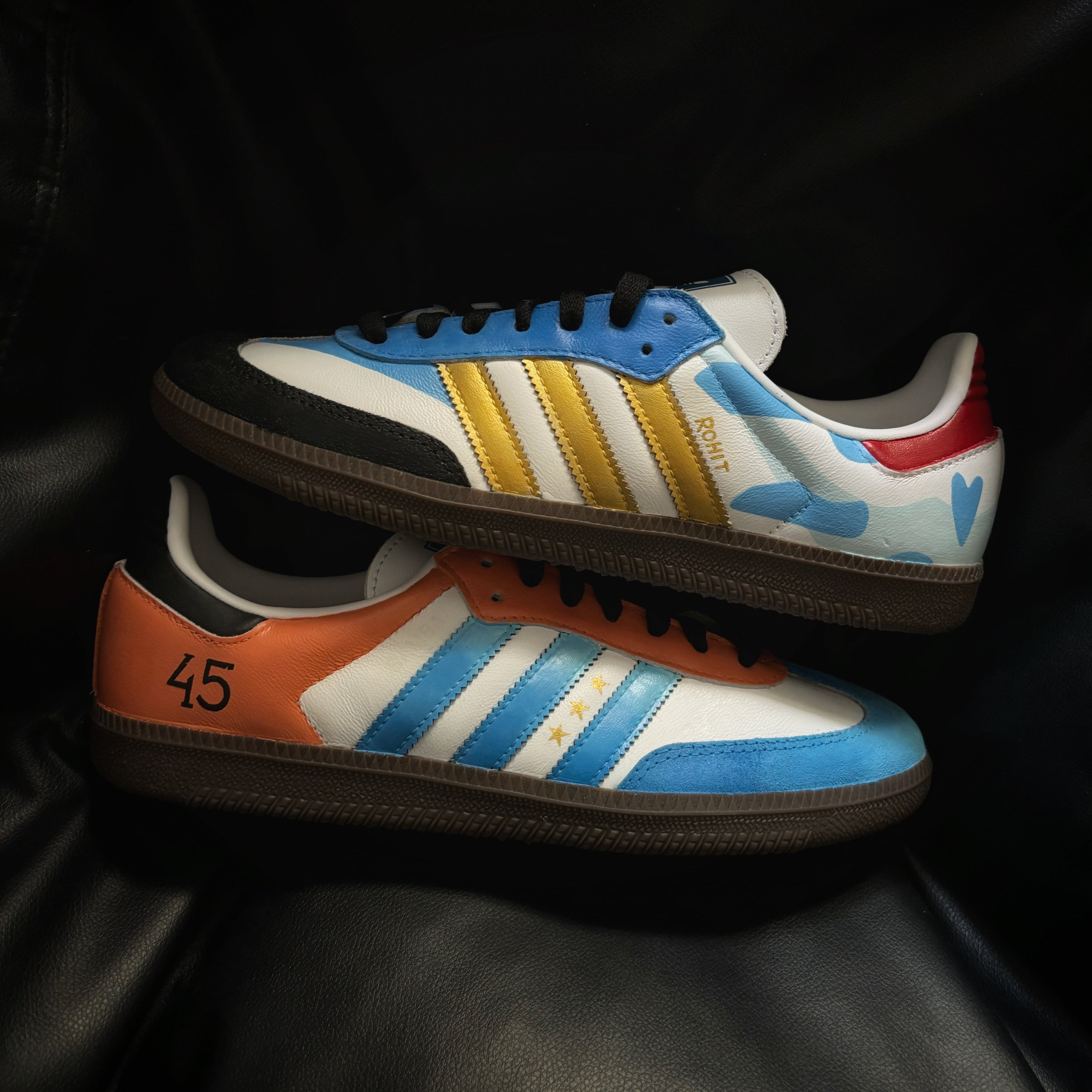 Adidas Sambas x Indian Cricket Theme Custom - Main Image