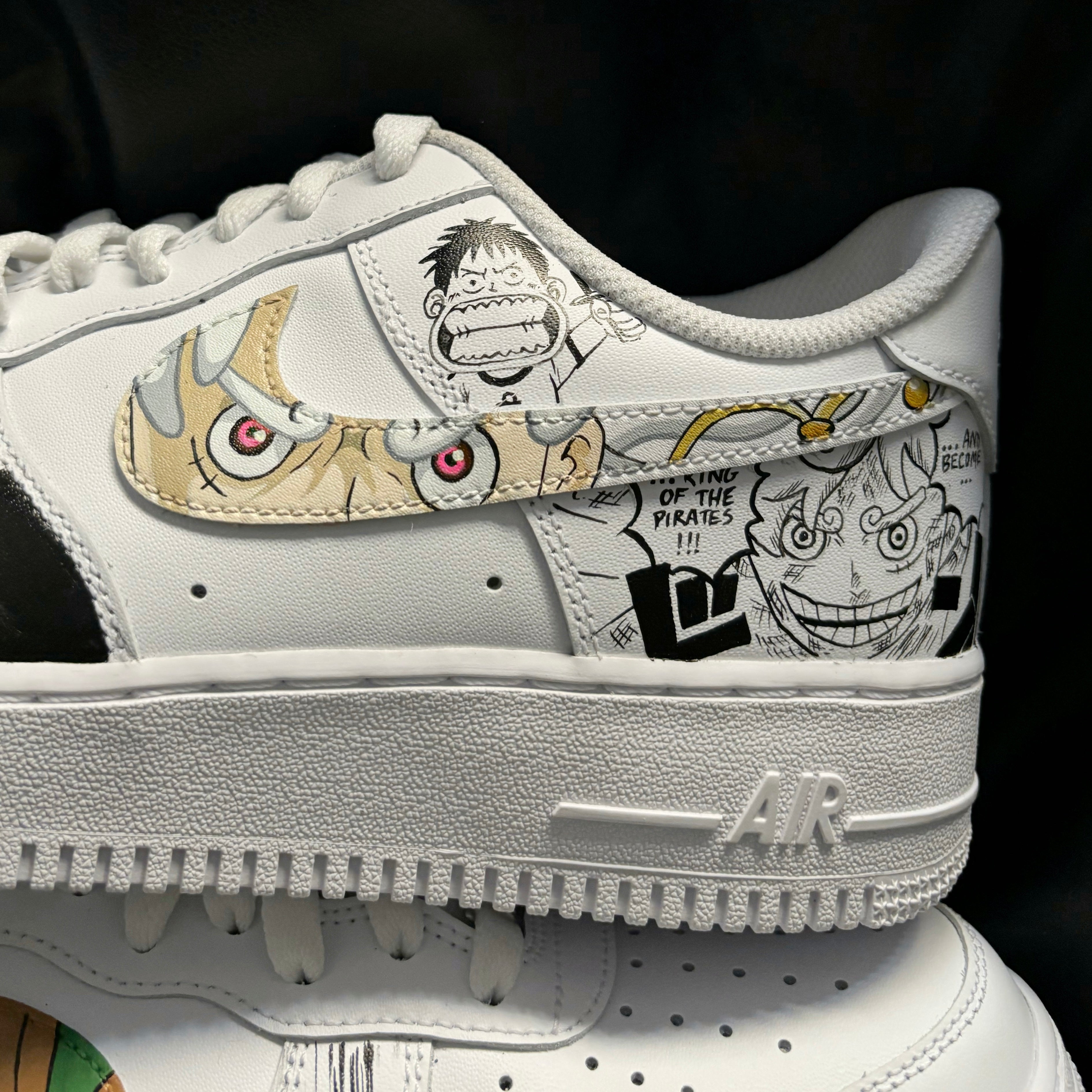 Nike Air Force 1 x Luffy & Zoro Eyes and Manga | One Piece