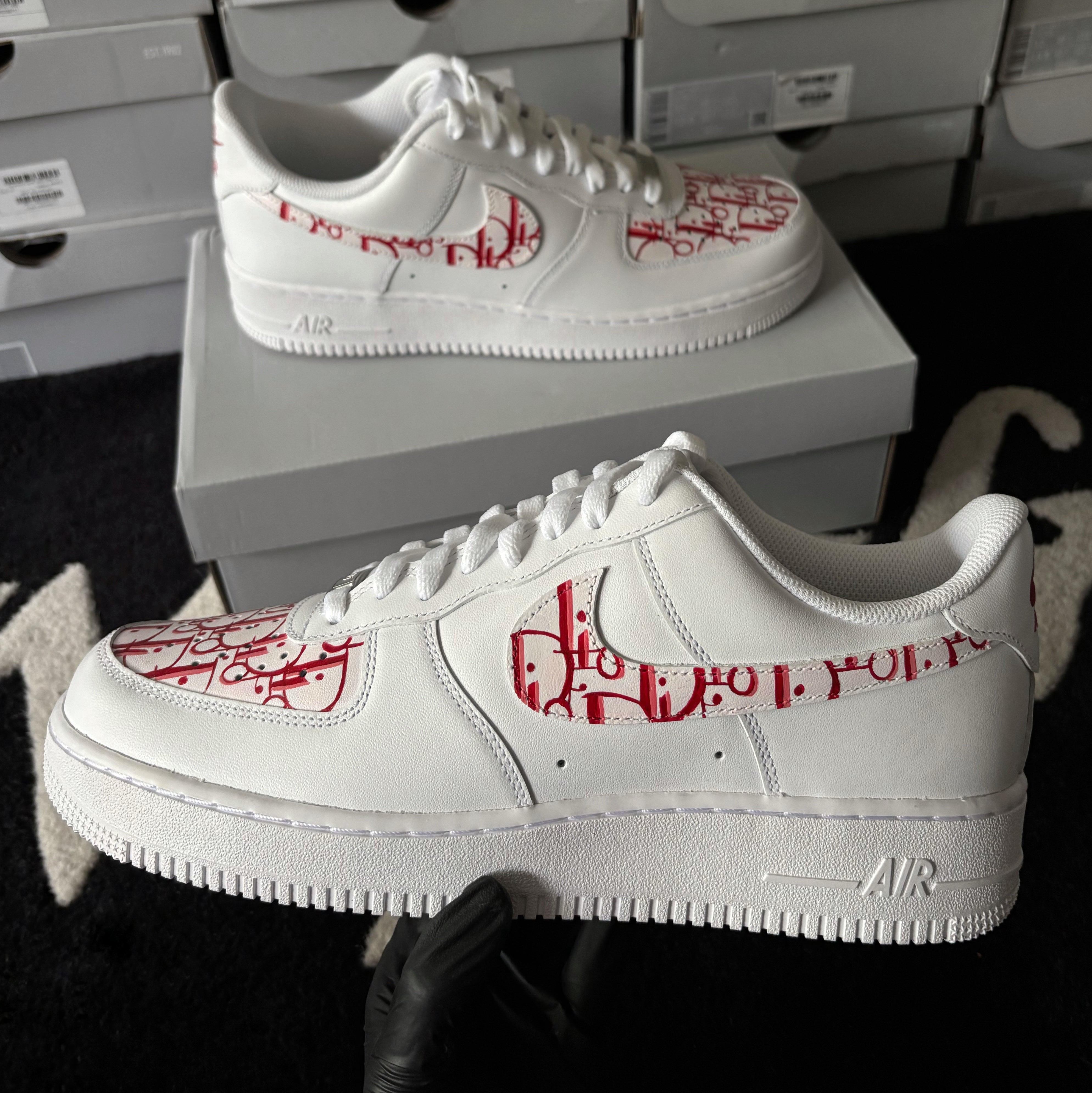 Nike Air force 1 x Red Dior Custom