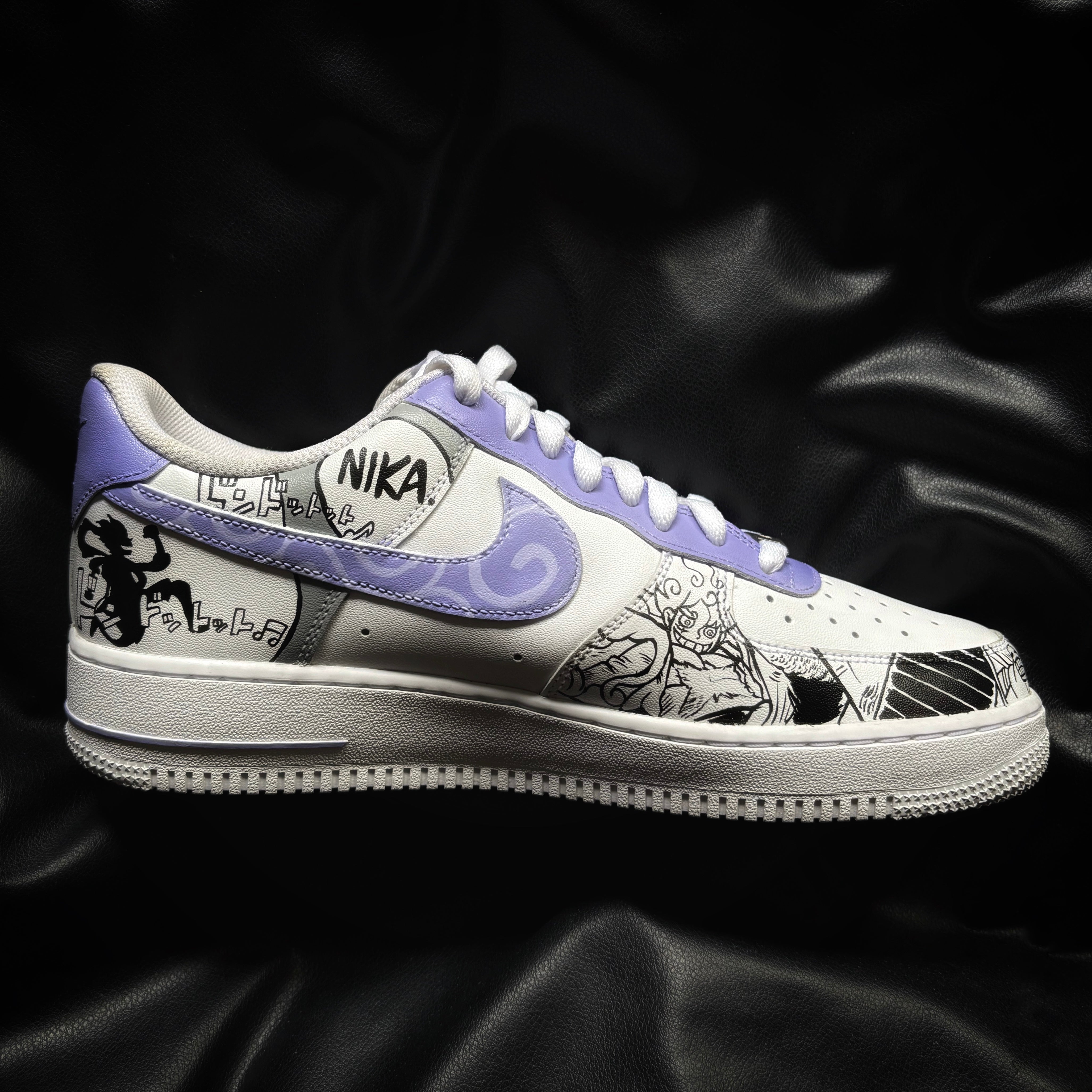 Nike Air Force 1 x Luffy Gear 5 x Sun God Nikka