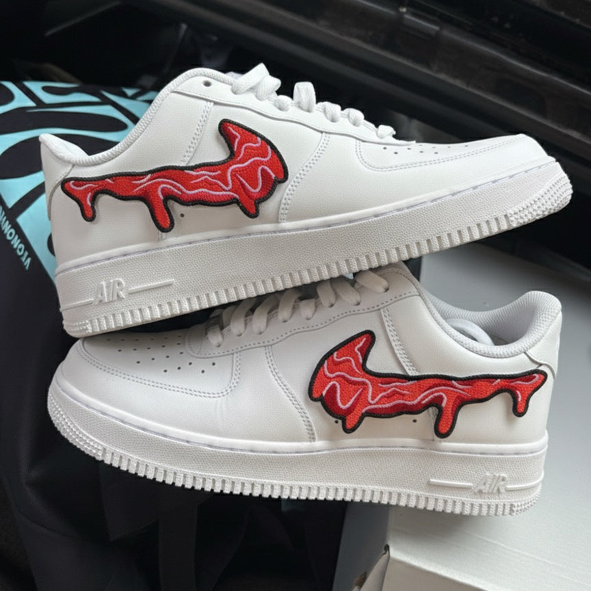 Nike Air Force x Blood Swoosh