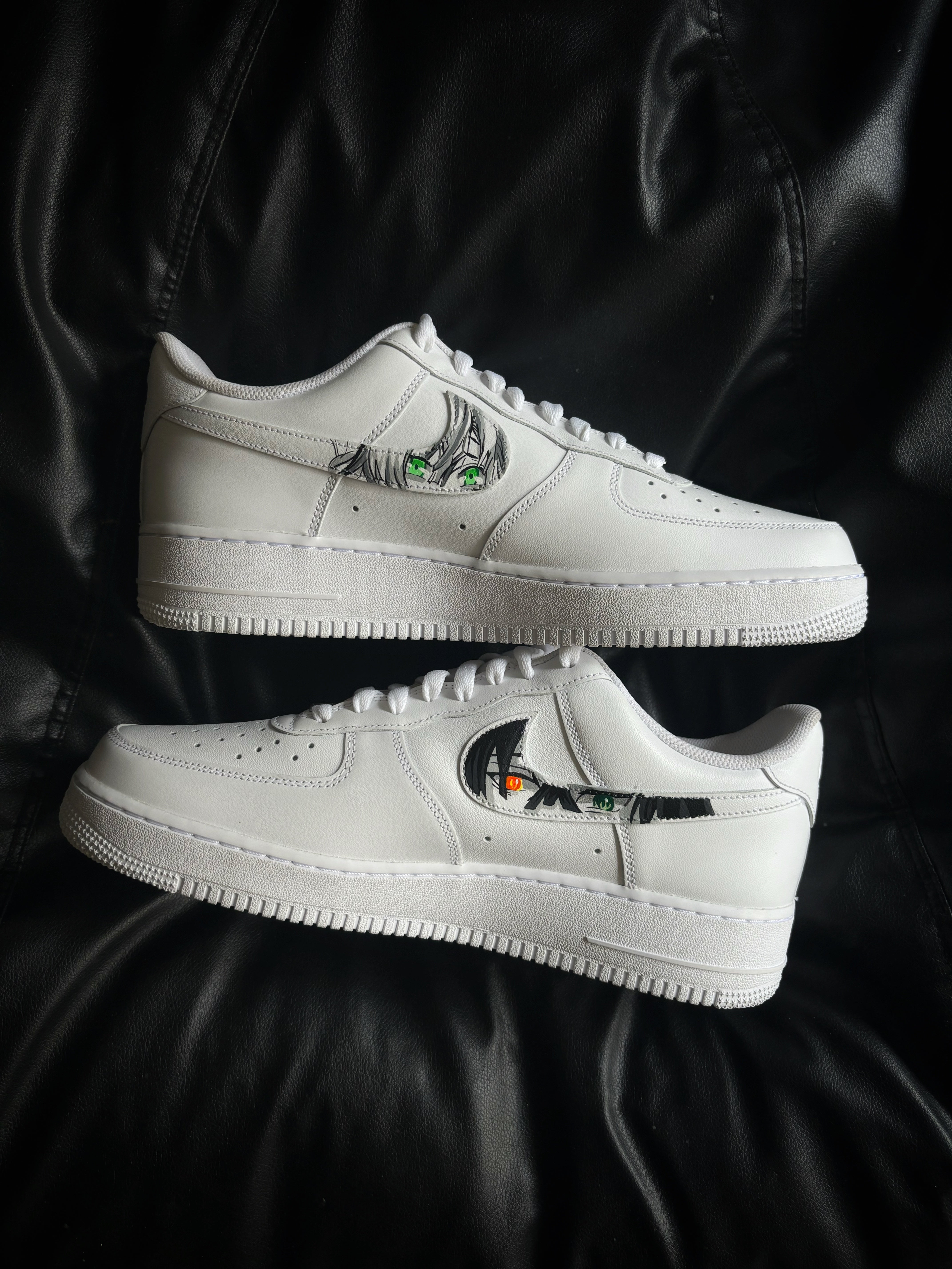 Nike Air Force 1 x Demon Slayer: Kimetsu no Yaiba (Kanroji × Iguro)