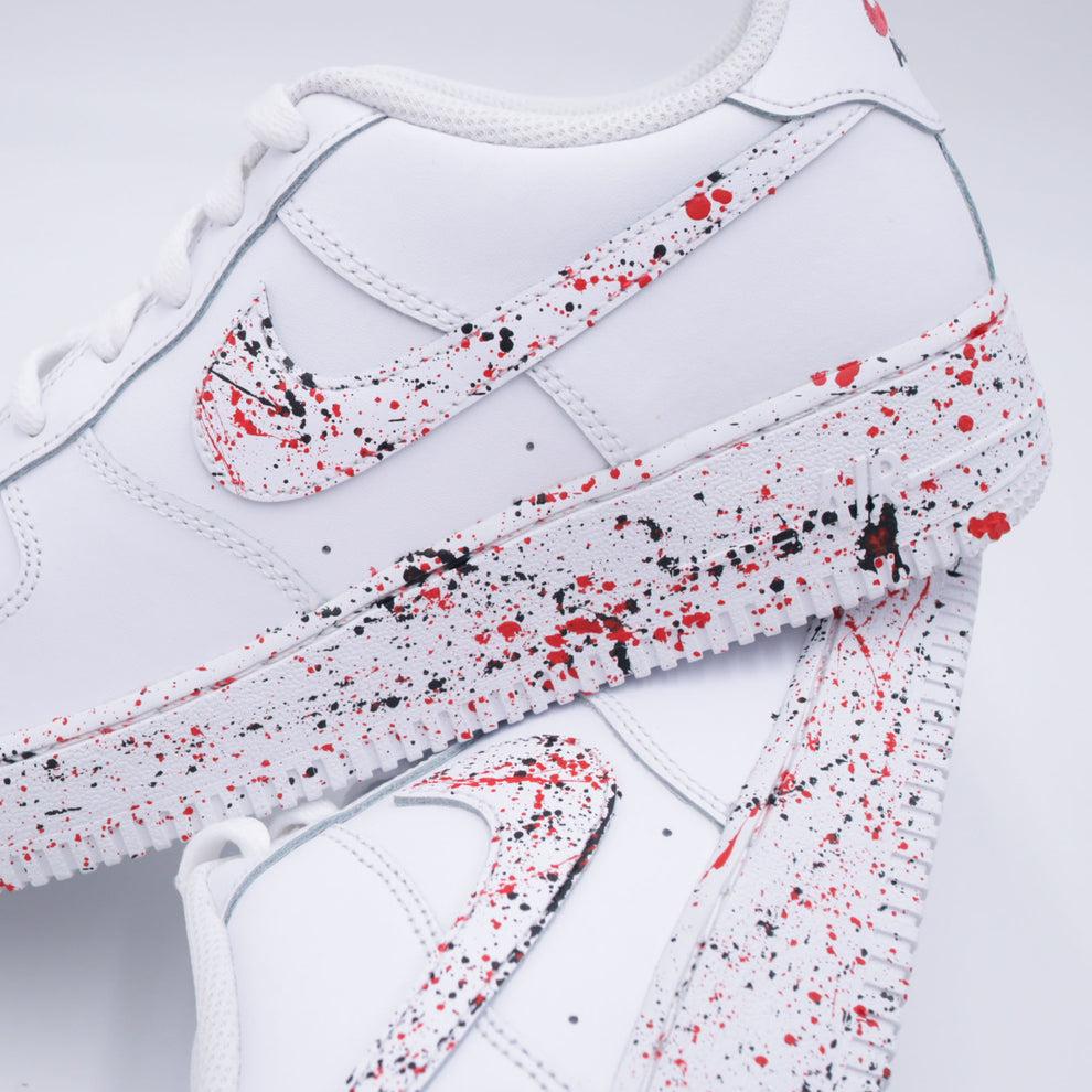Nike Air Force 1 x Red Splatter