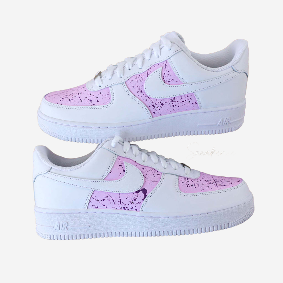 Nike Air Force x Pastel Pink Splash – Knickgasm - Main Image