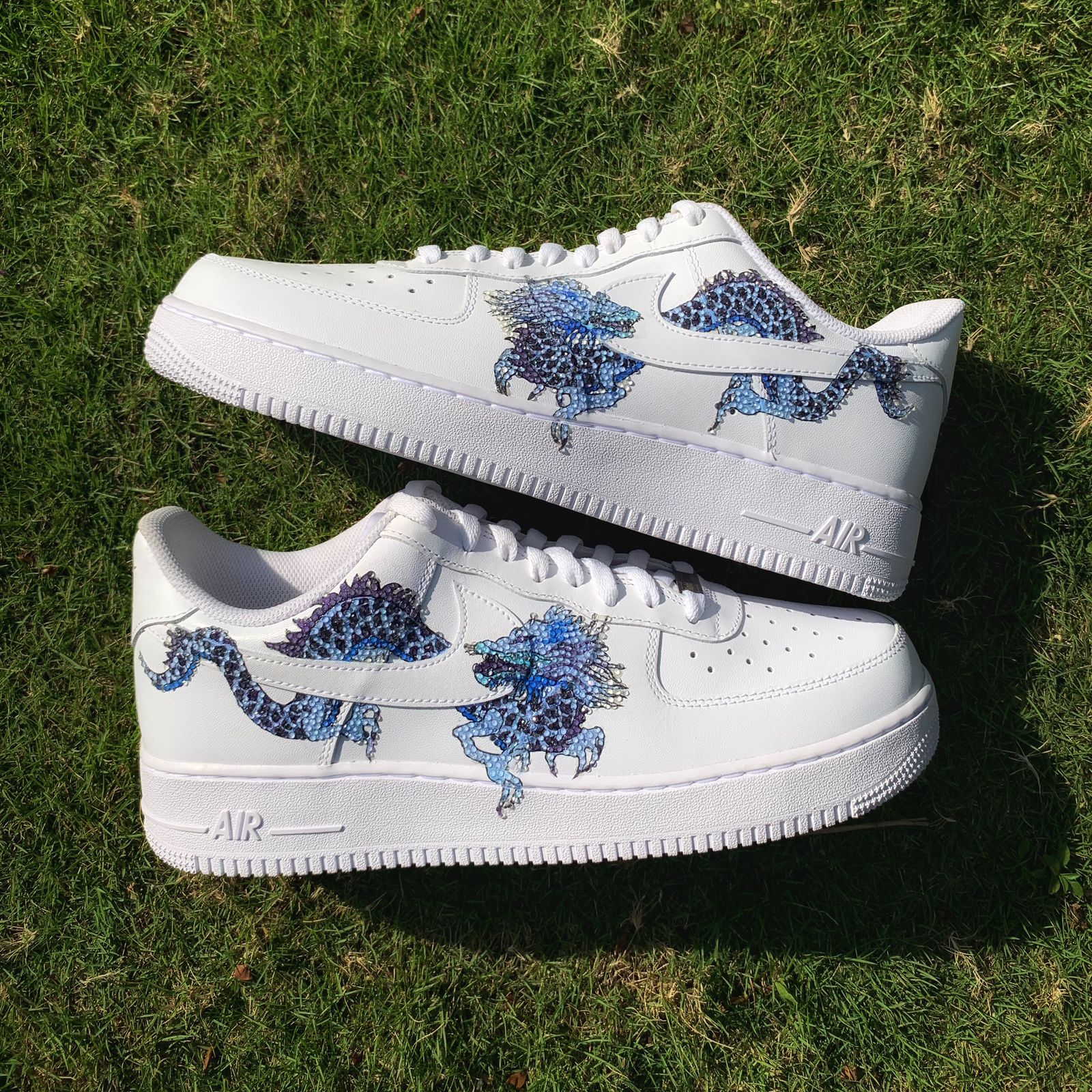 Nike Air Force 1 x Bling Sapphire Dragon Knickgasm