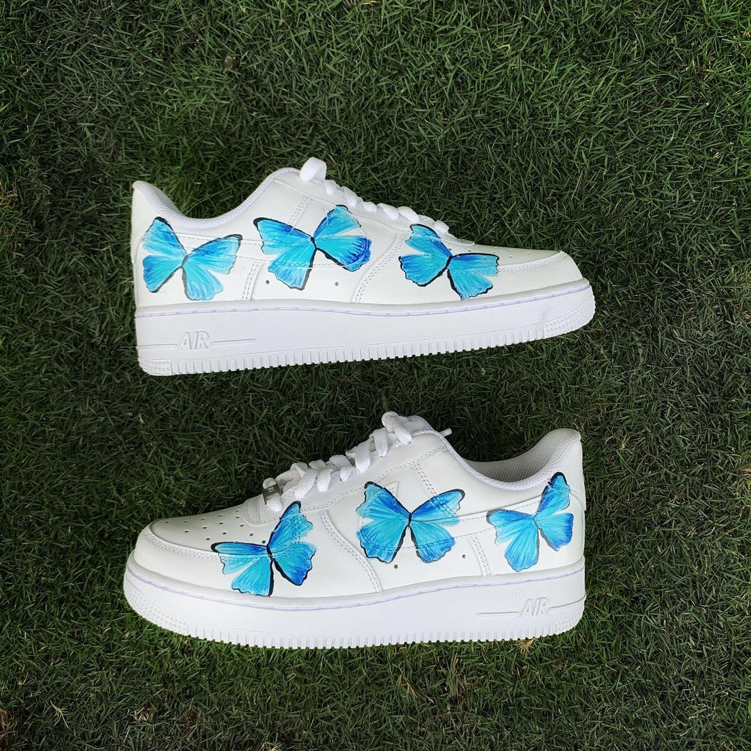 Nike Air Force 1 x Blue Butterfly Knickgasm