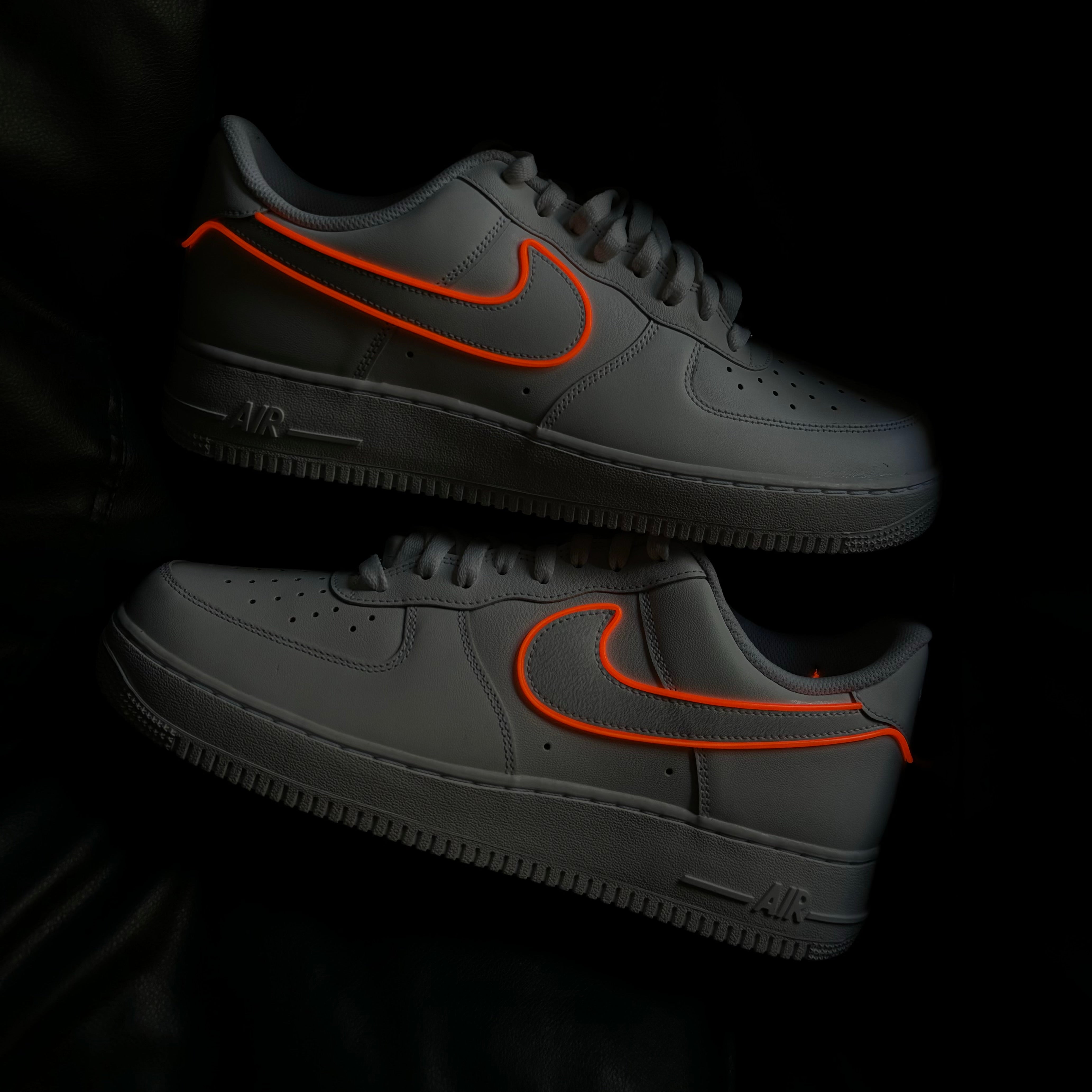 Nike Air Force x Light Swoosh (orange)