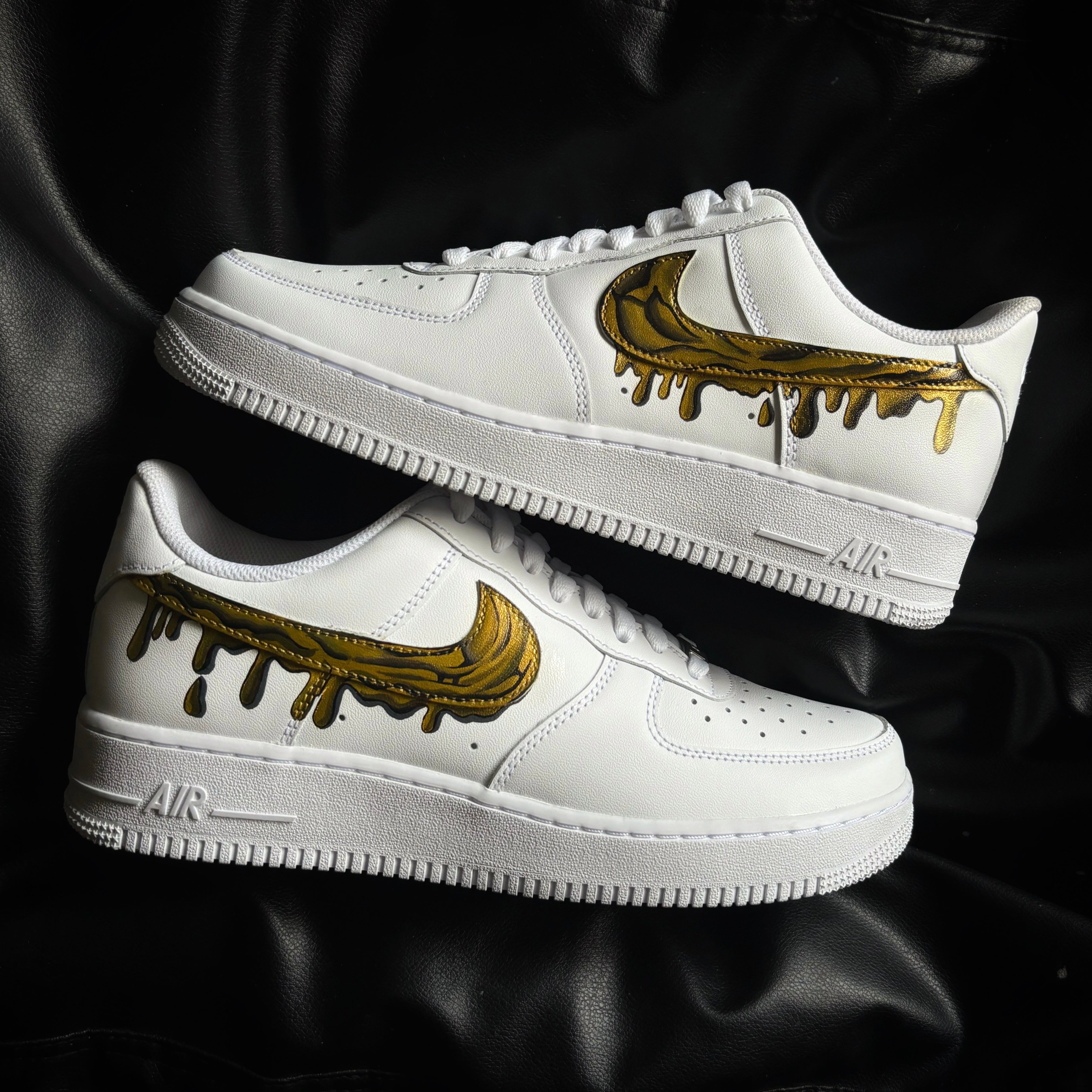 Nike Air Force x Liquid Golden Drip
