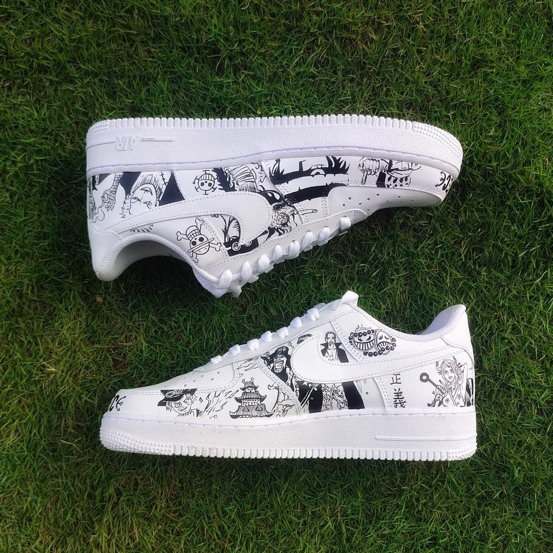 Custom Shoes Shoe Painting Ideas Nike Nike Air Force X One Piece