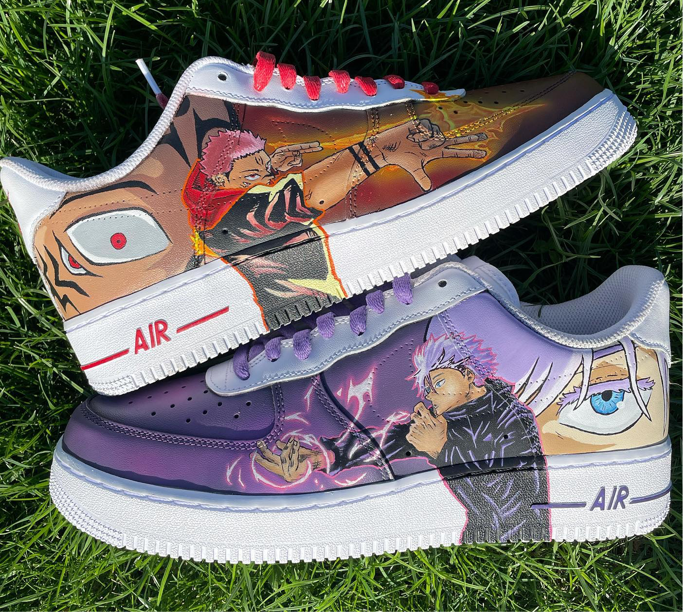 Nike Air Force 1 x Ryomen Sukuna x Gojo Jujutsu Kaisen Knickgasm