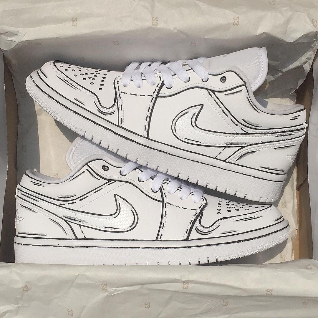 Nike Air Jordan Customising Shoes Nike Air Jordan Lows X Cartooned