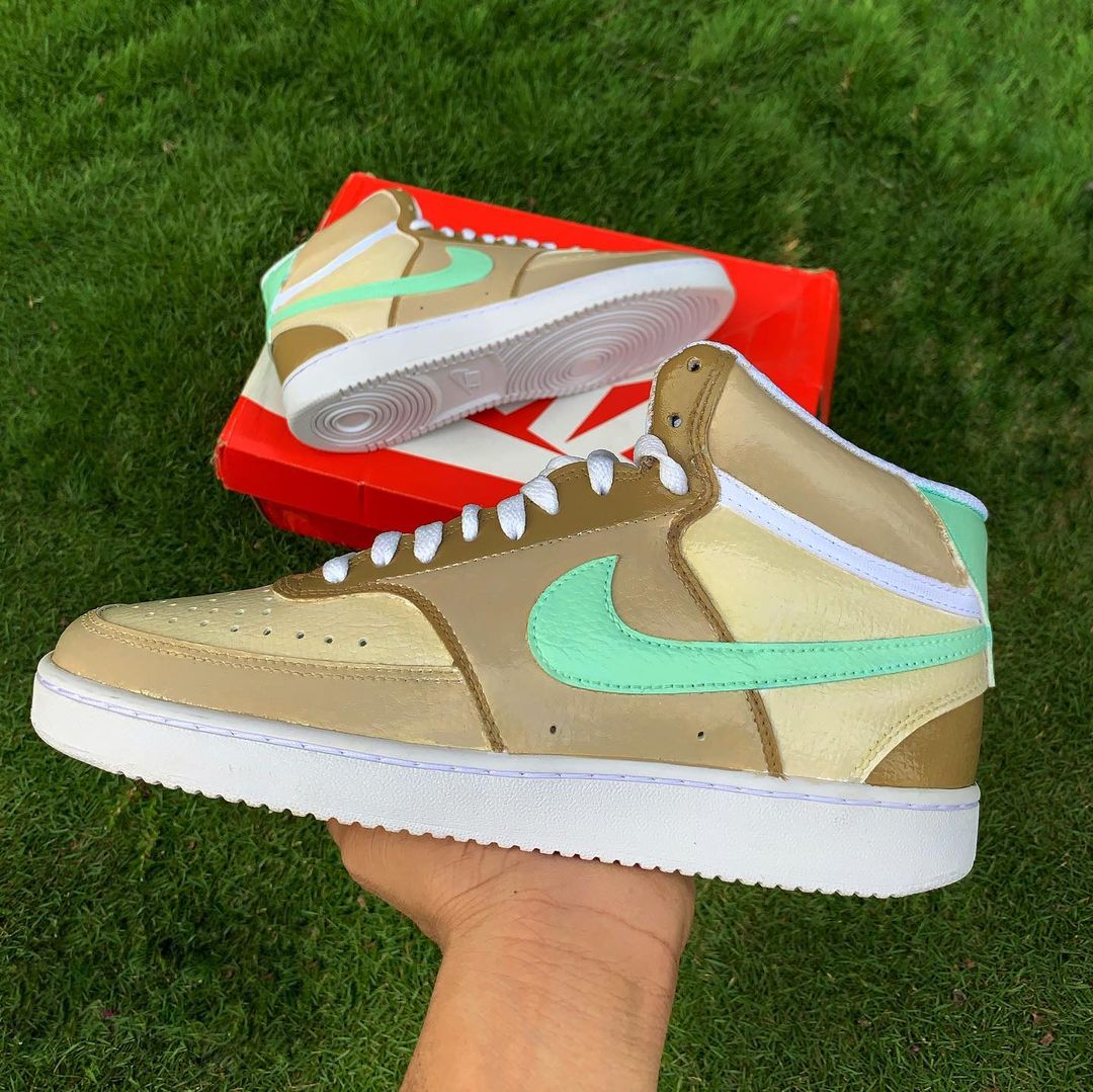 Nike Court Vision Mid x Mocha Knickgasm