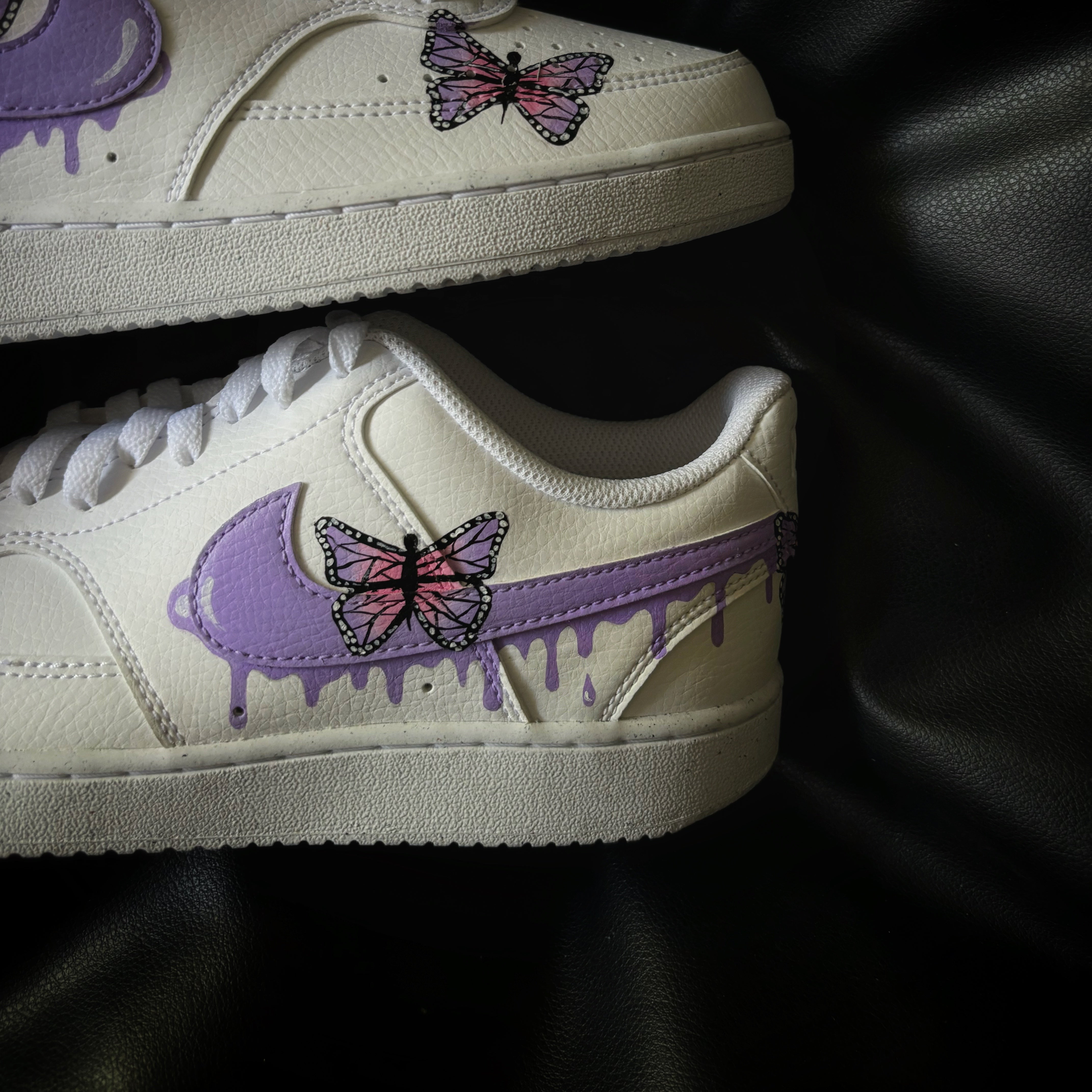 Nike Court Vision x lavender butterfly drip Knickgasm