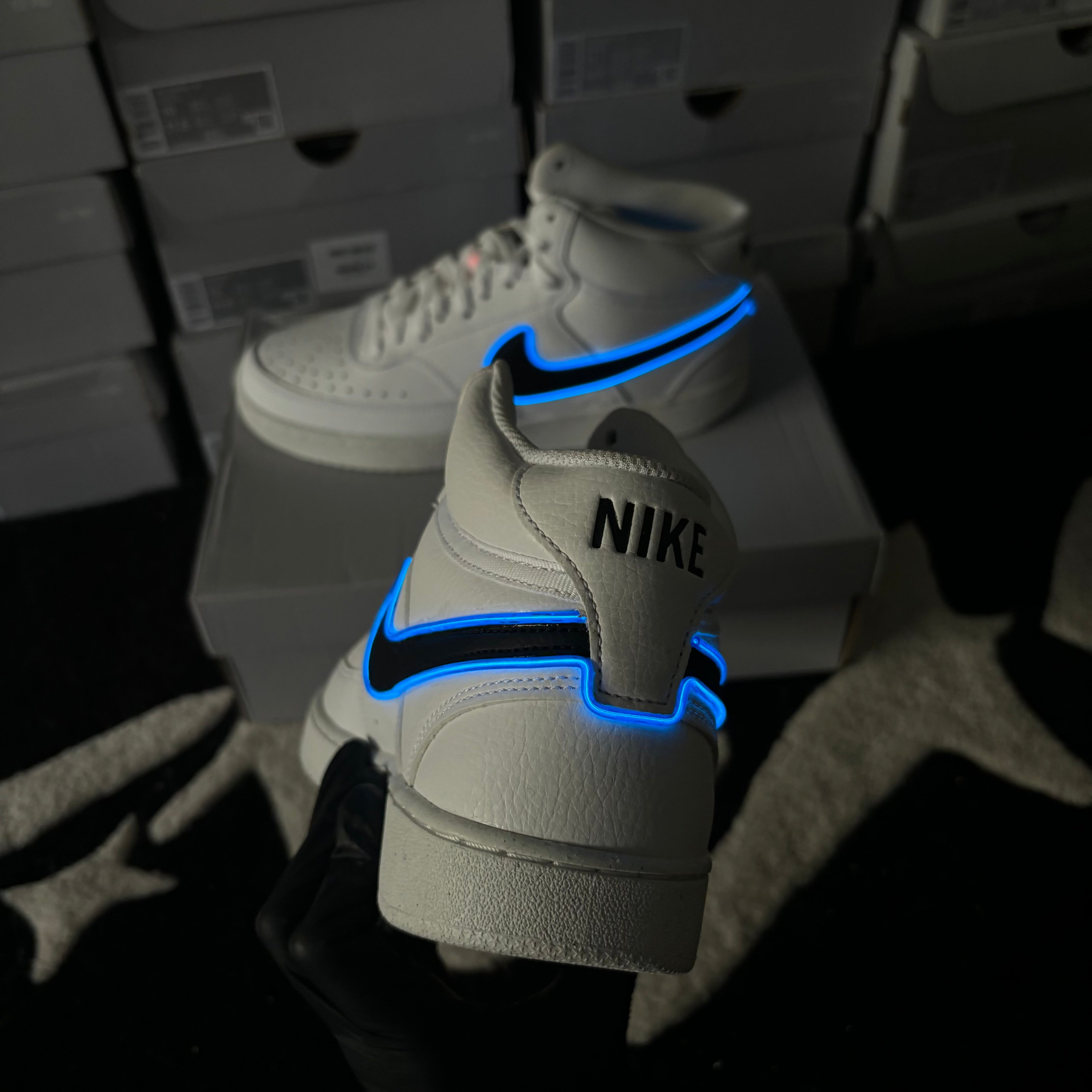 Nike Court Vision Mids x Light Swoosh (Blue)