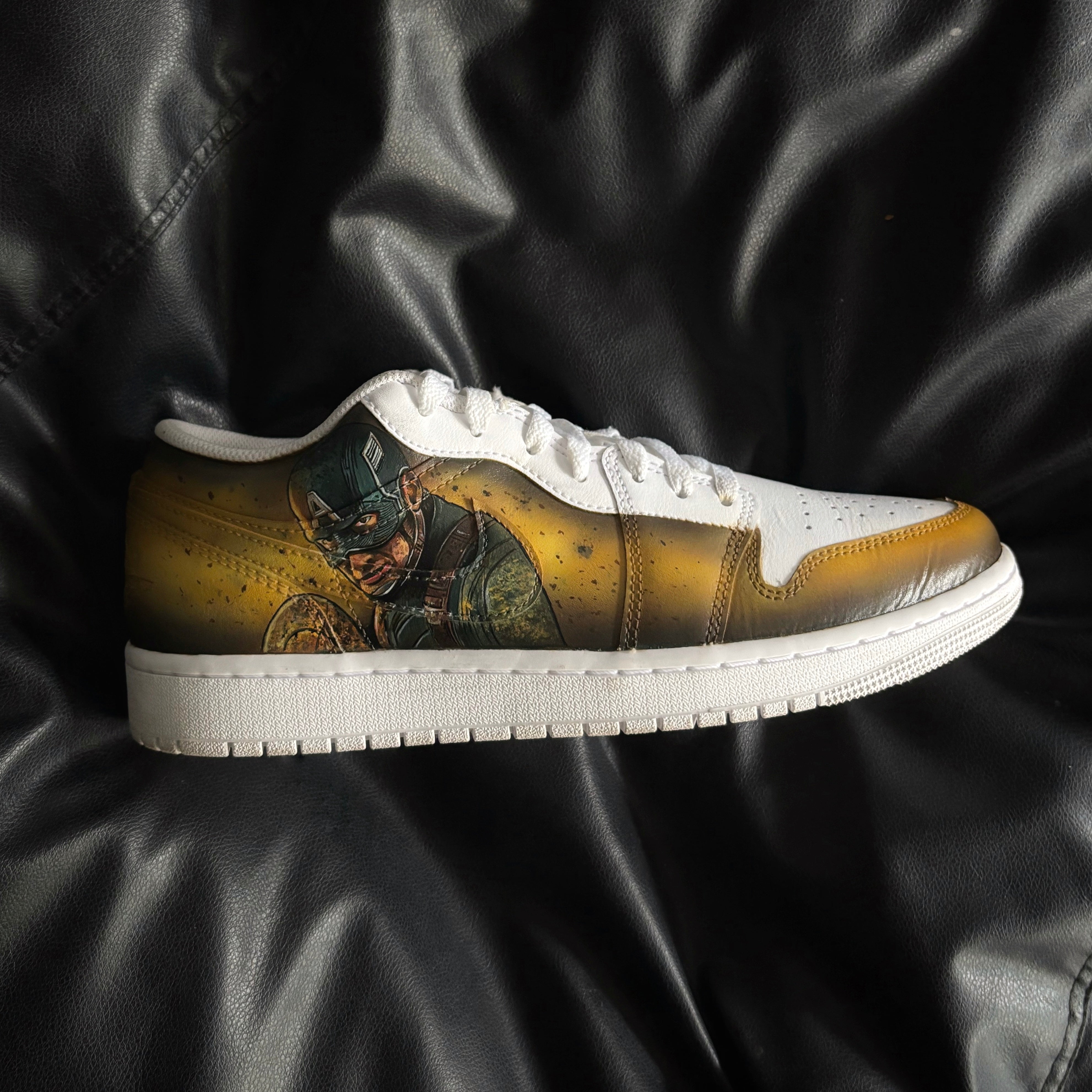 Nike Air Jordan 1 Lows x Captain America Custom