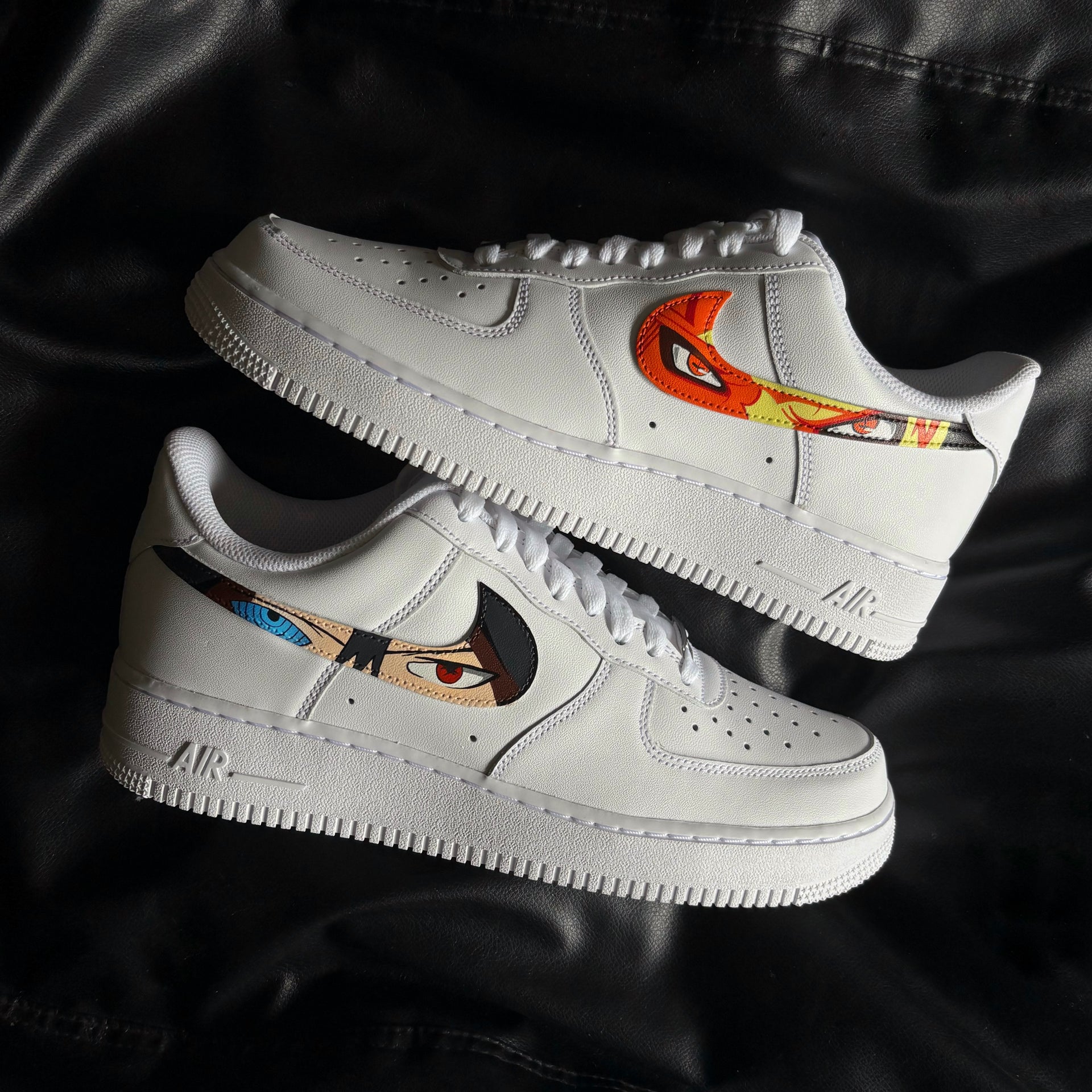 Custom Nike Jordan Naruto Nike Air Force1 X Naruto X Sasuke Swoosh