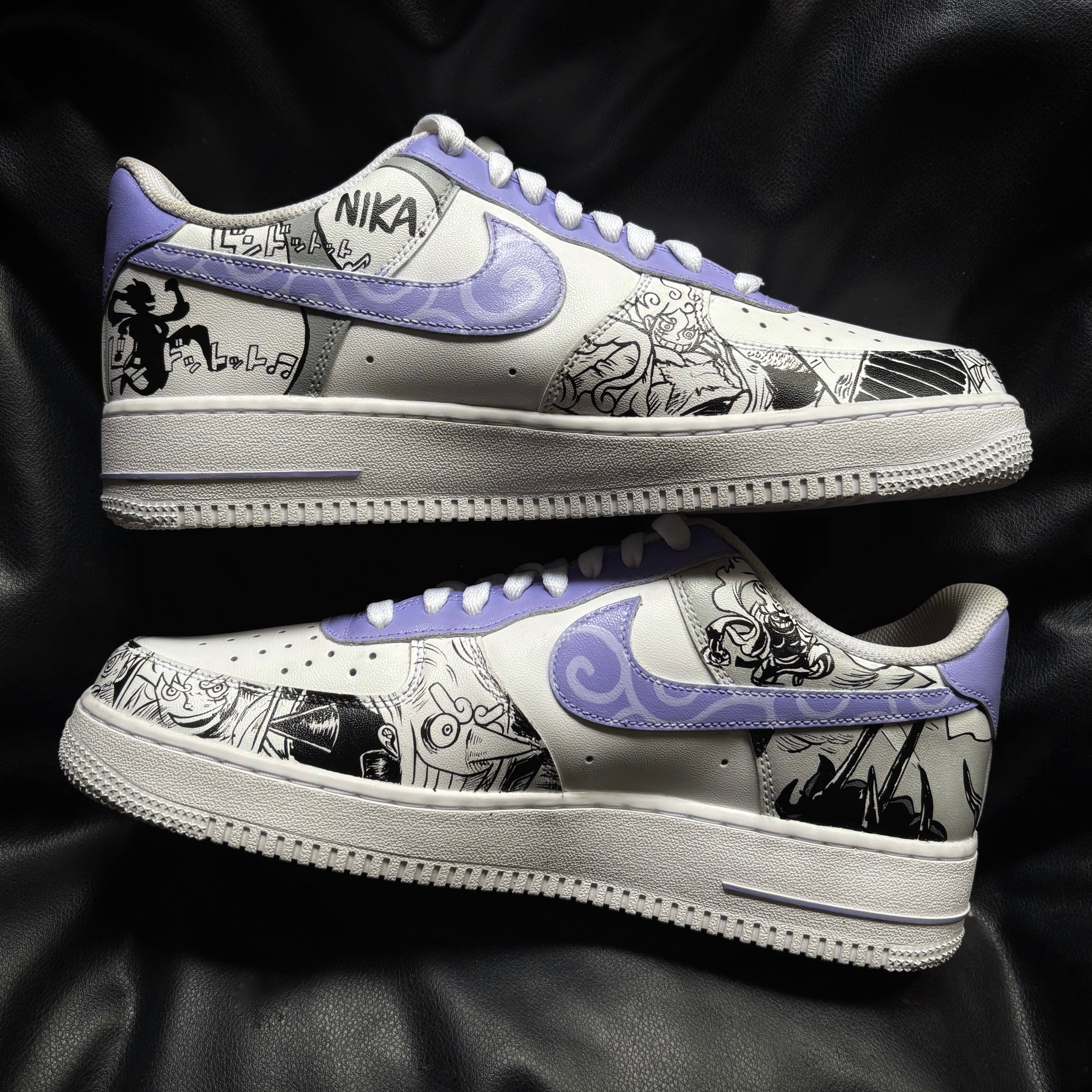 Nike Air Force 1 x Luffy Gear 5 x Sun God Nikka