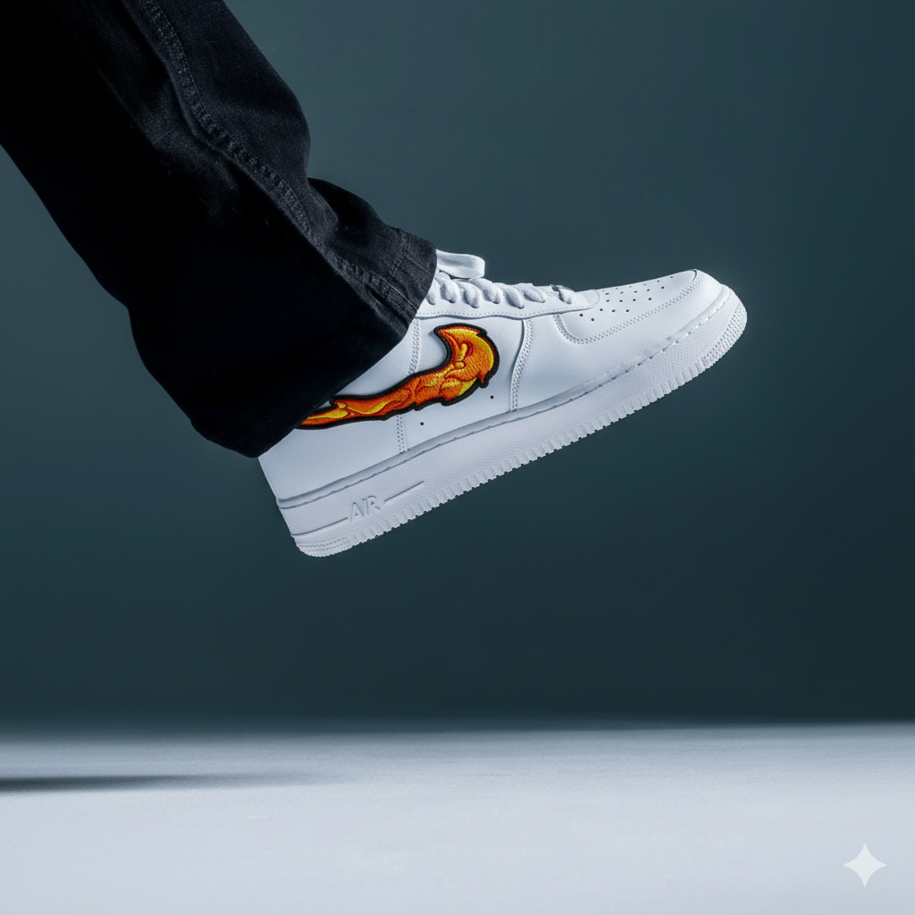 Nike Air Force 1 x Fire Swoosh