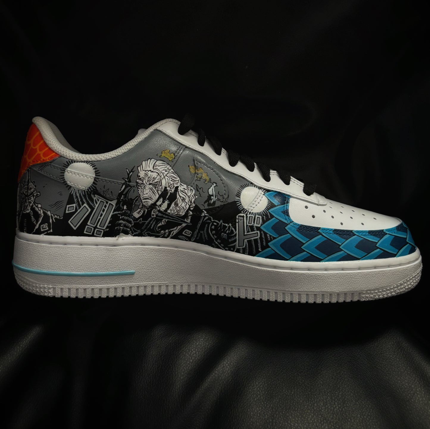 Nike Air Force 1 x Luffy Gear 5 x Kaido