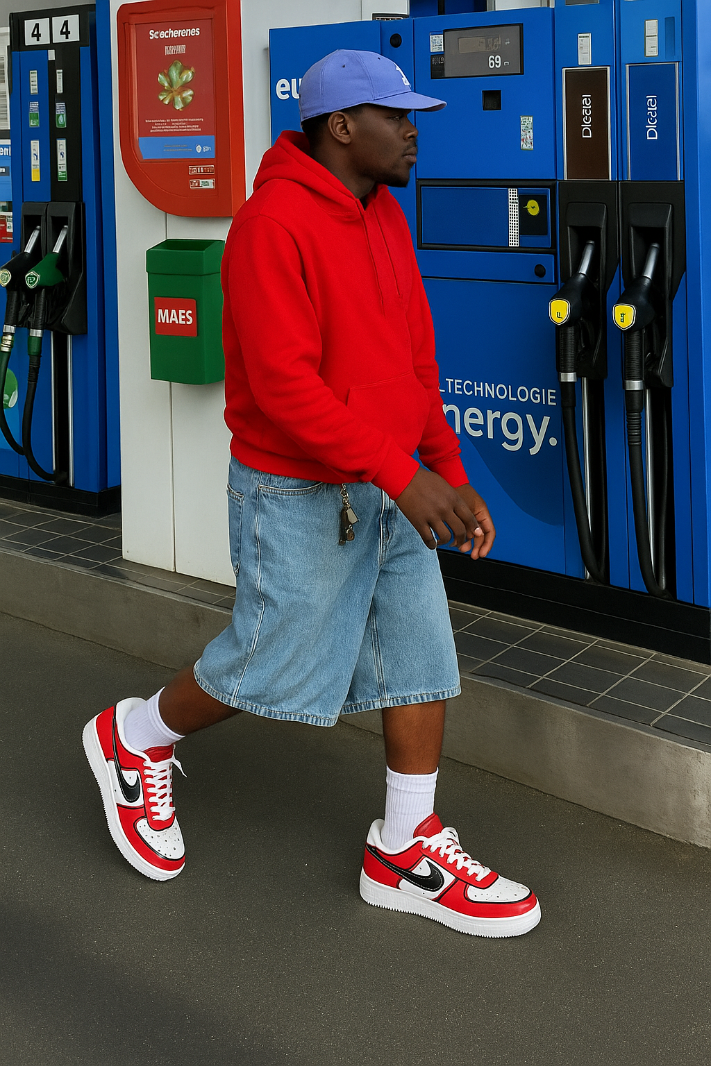 Nike Air Force 1 x Red Cartoon