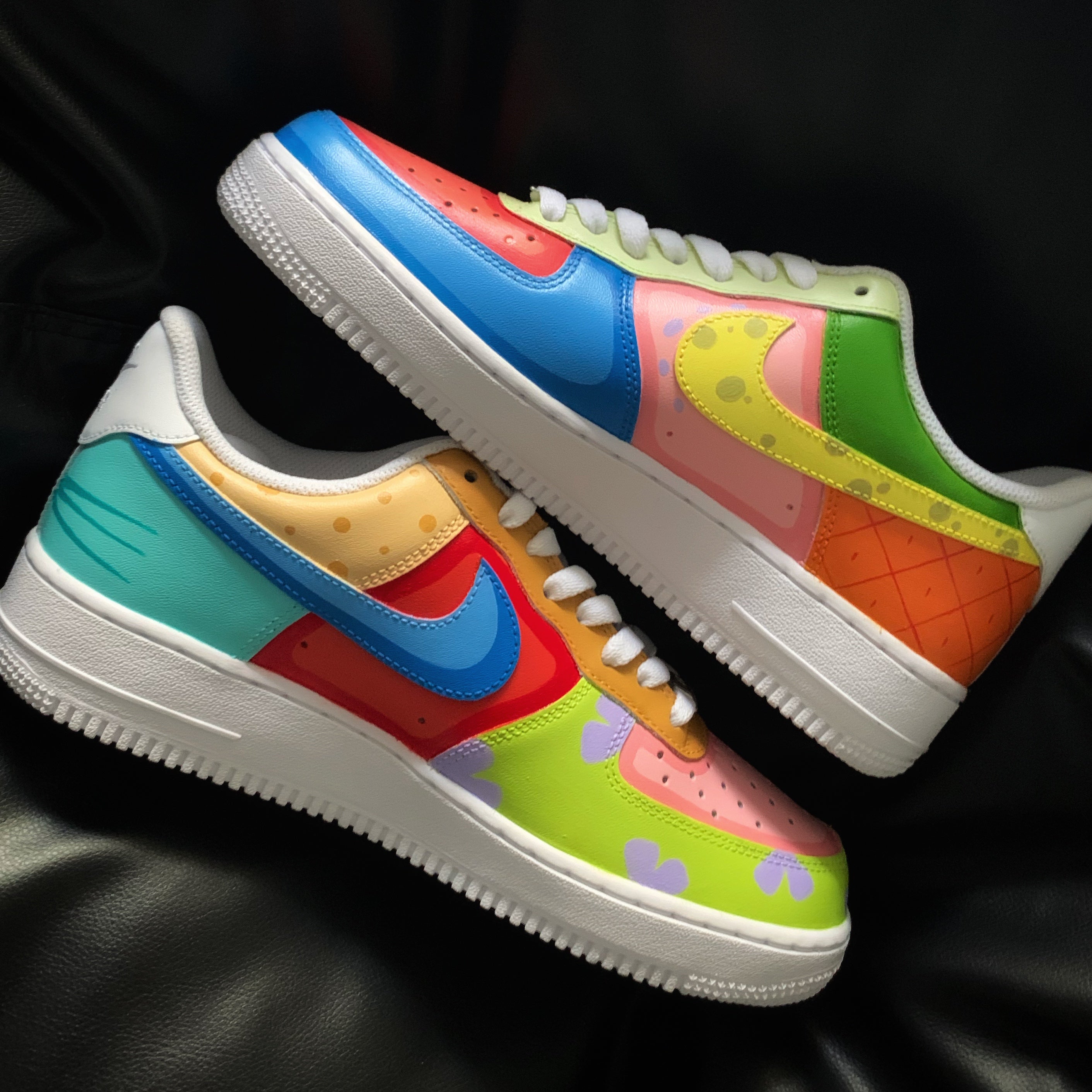 Nike air force 1 sales rainbow swoosh