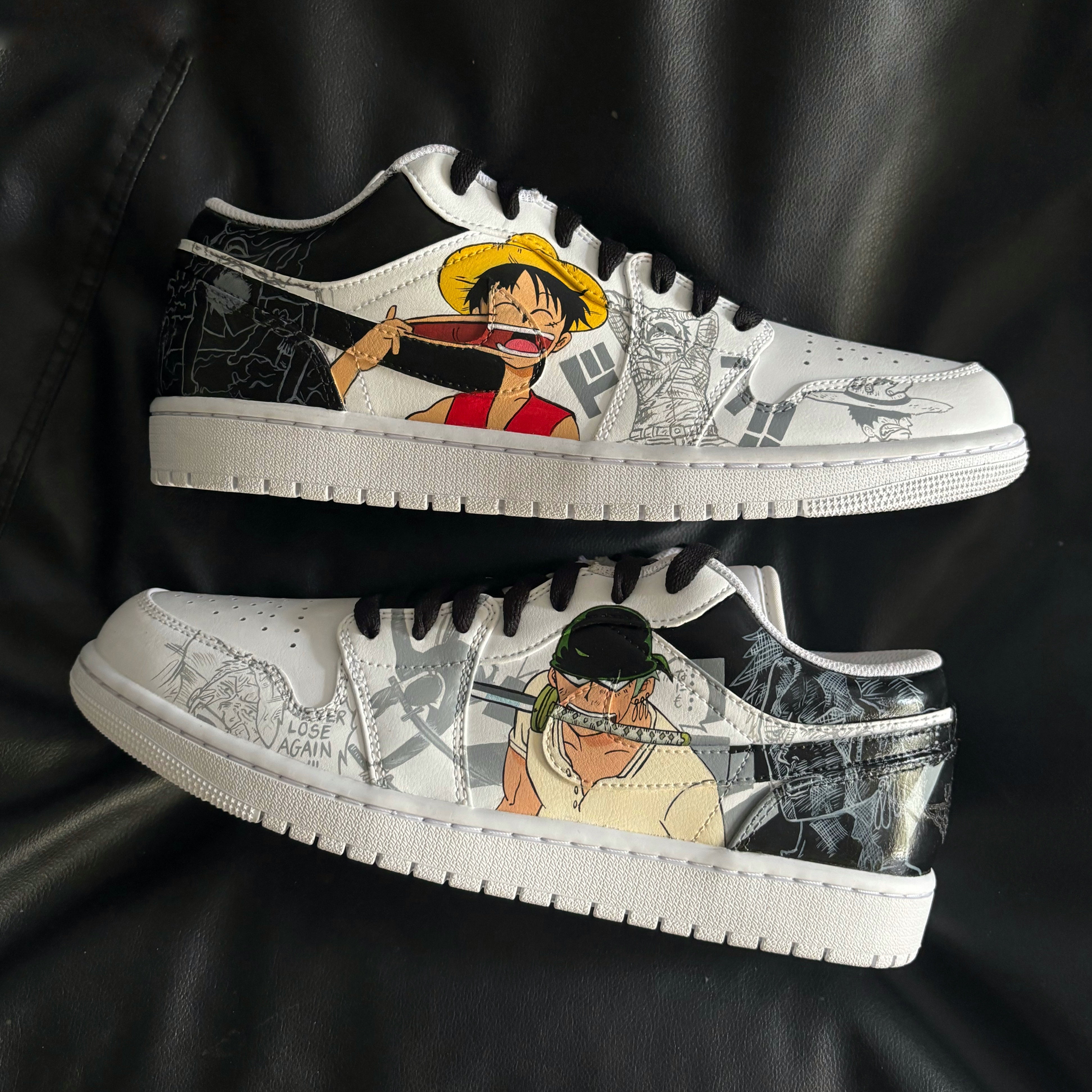 Nike Air Jordan Lows x Luffy x Zoro