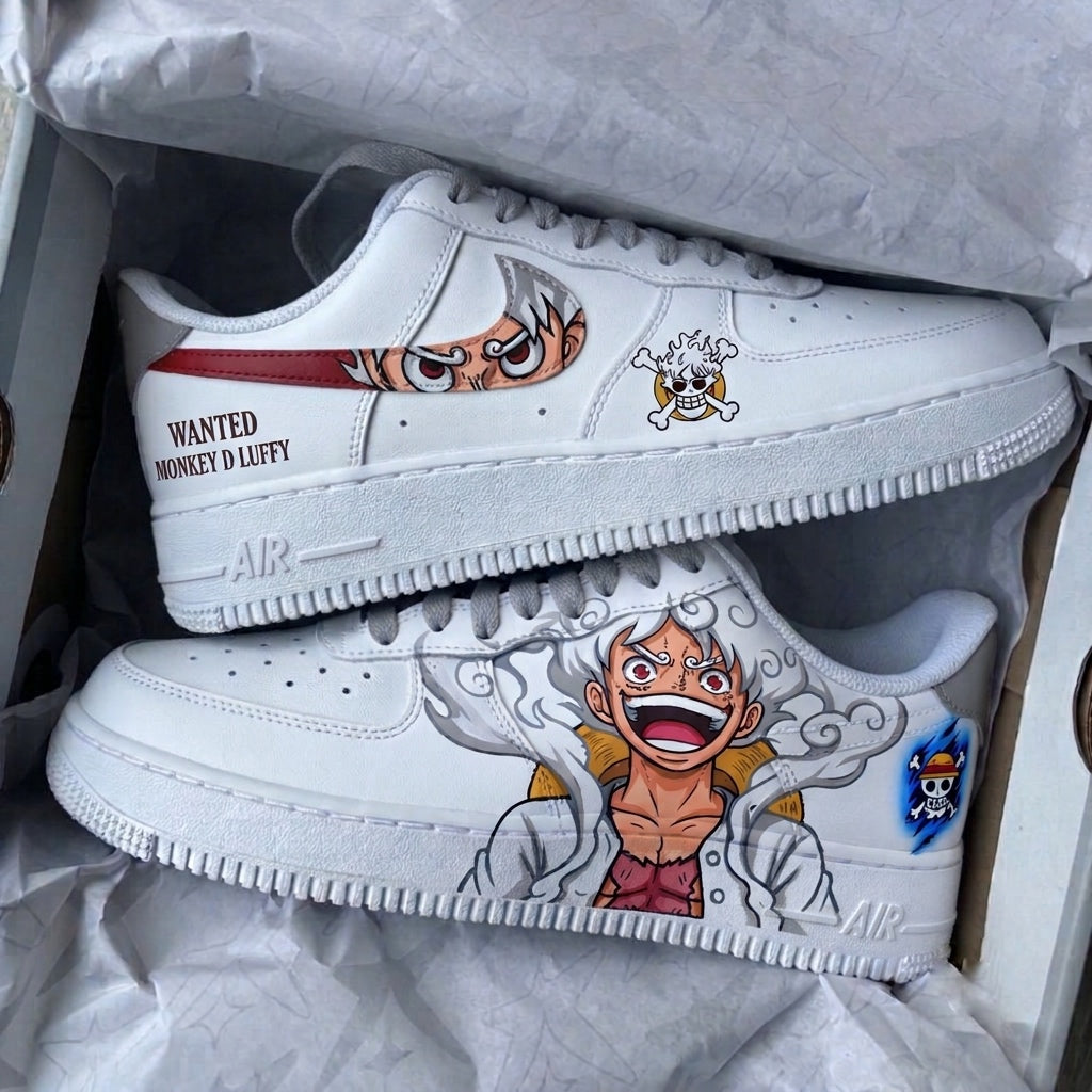 Luffy Gear 5 x Nike Air Force 1