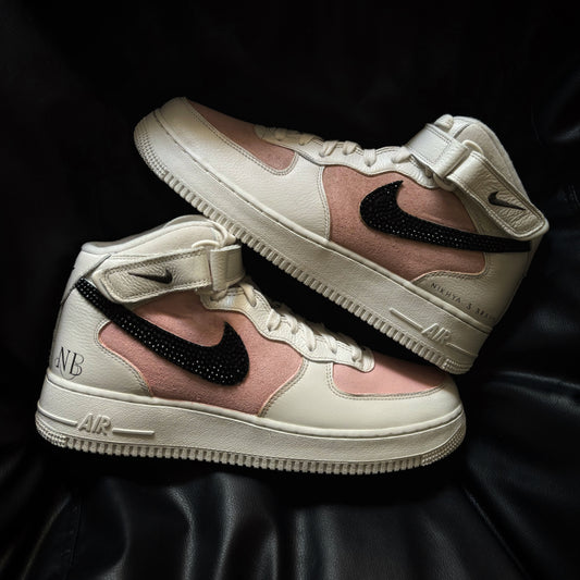 Nike Air Force 1 Mid x Pastels Bling Swoosh