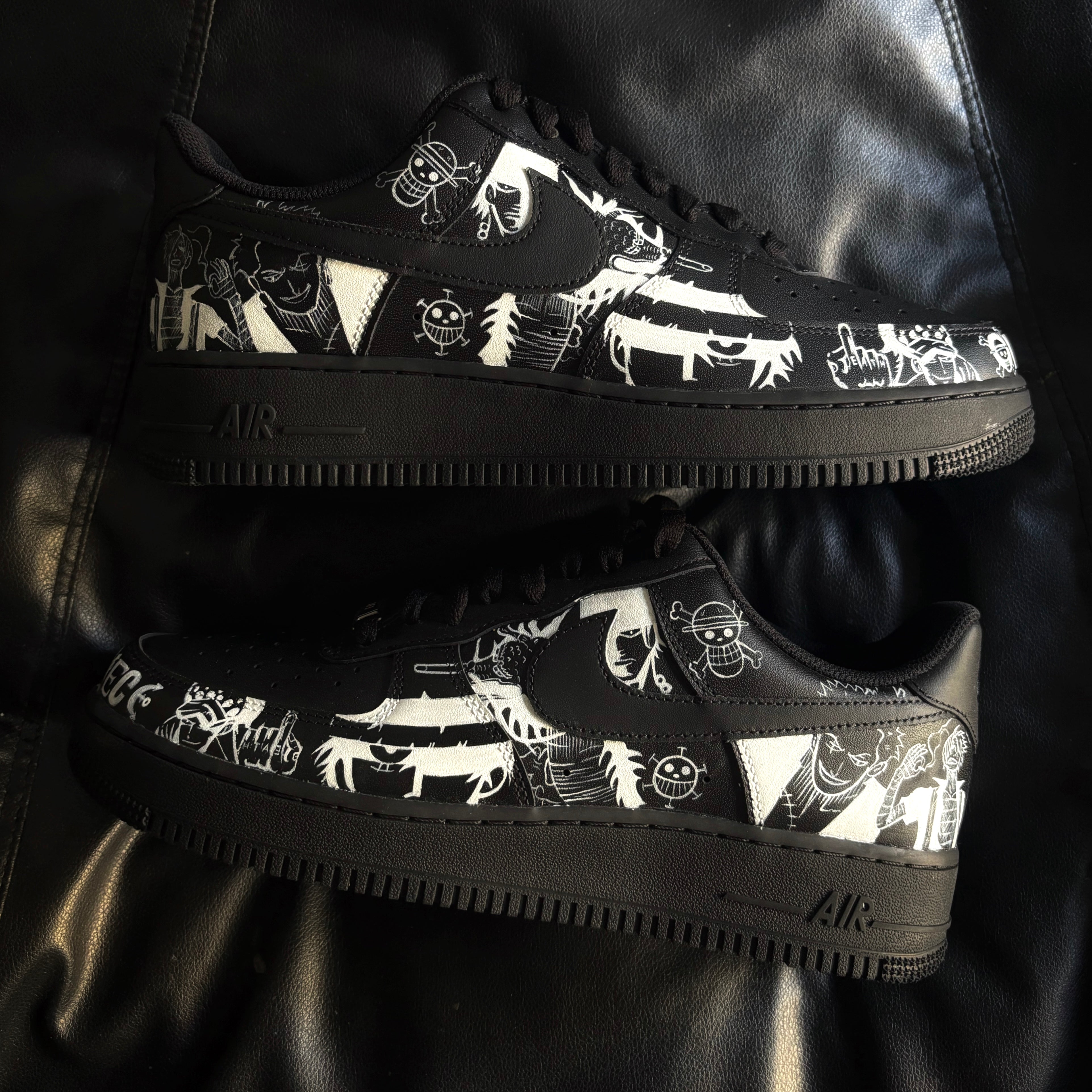 Nike Air Force 1 Black x One Piece