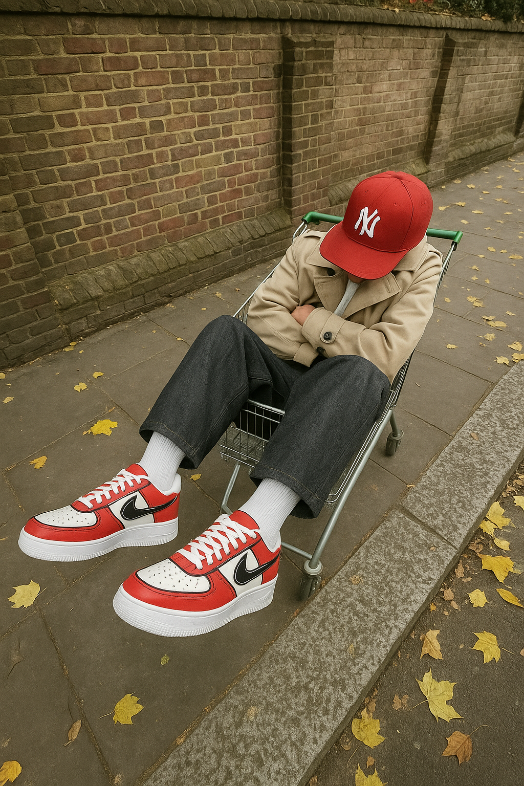Nike Air Force 1 x Red Cartoon