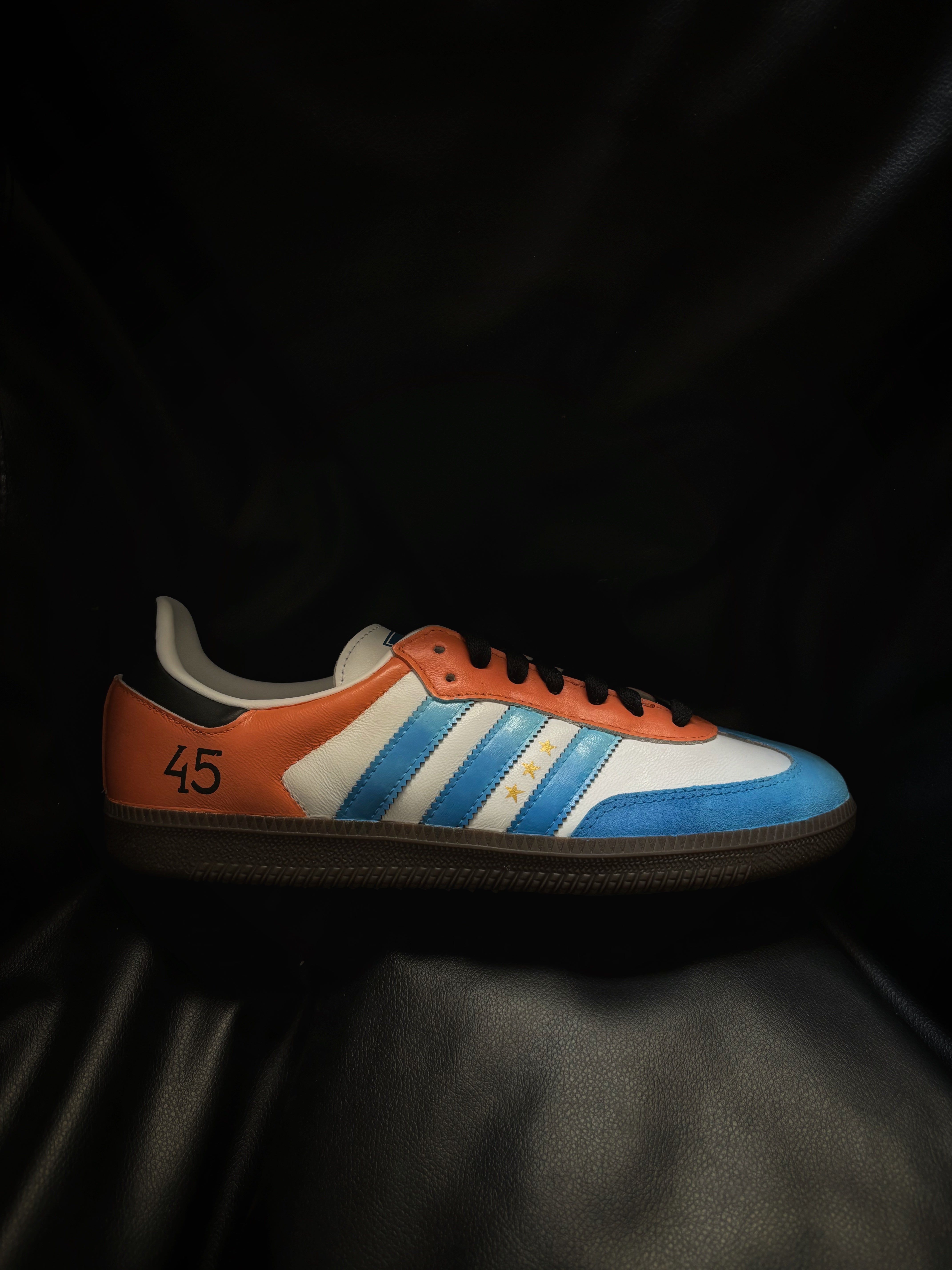 Adidas Sambas x Indian Cricket Theme Custom Knickgasm Adidas Sambas x Indian Cricket Theme Custom Knickgasm