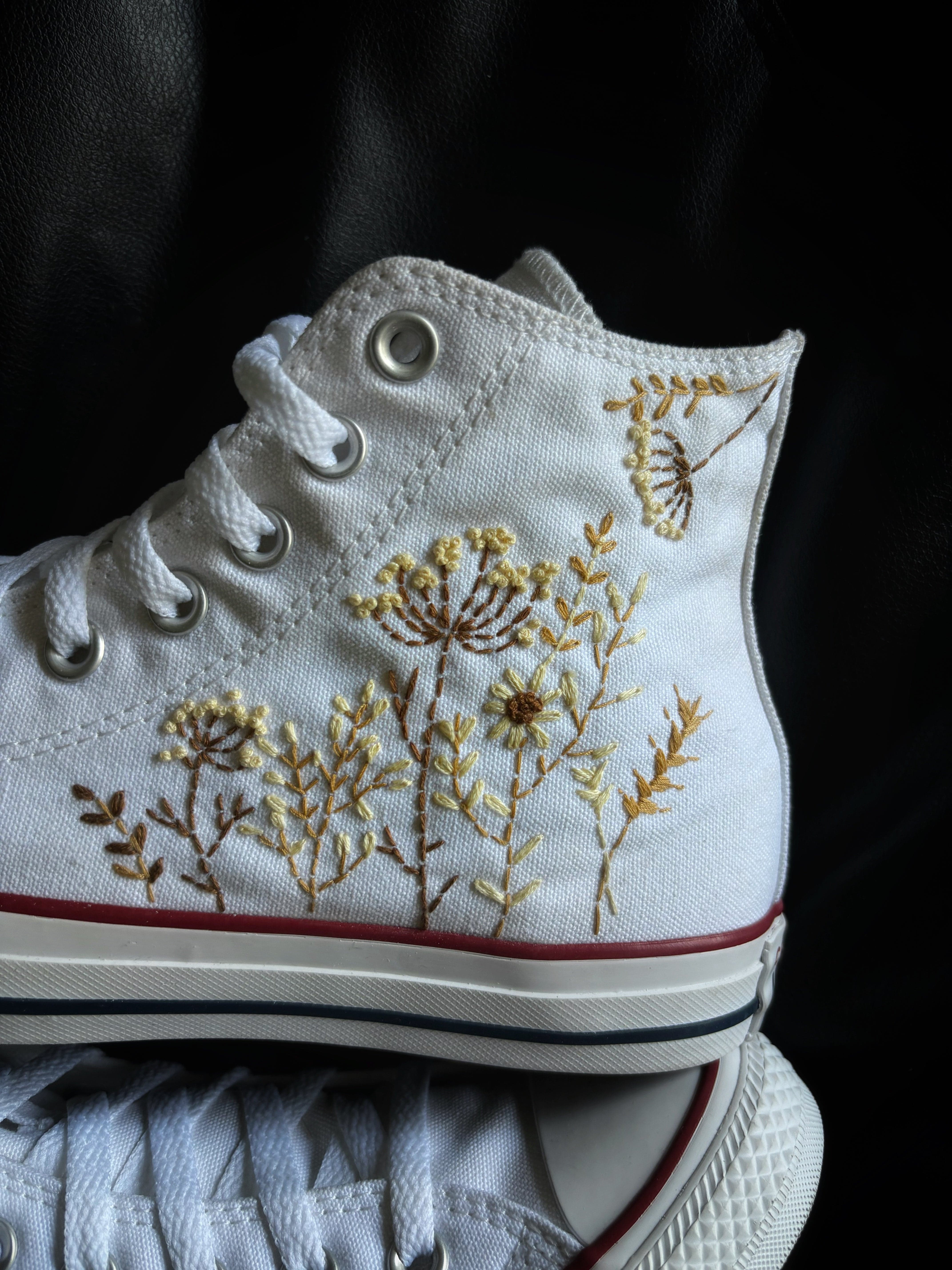 converse succulent embroidery Converse x Autumn Embroidery – Knickgasm