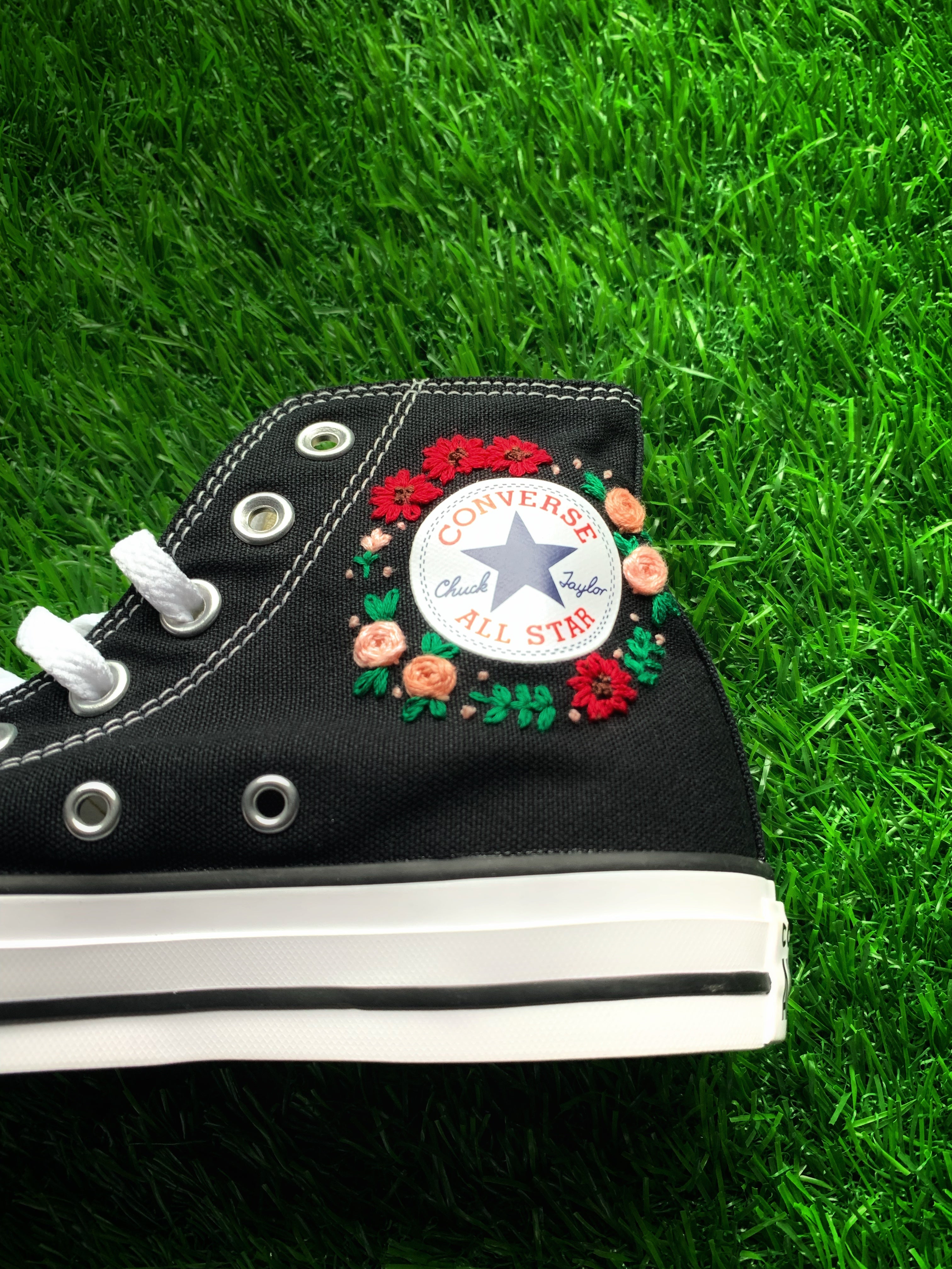 Converse x Flower Embroidery Knickgasm