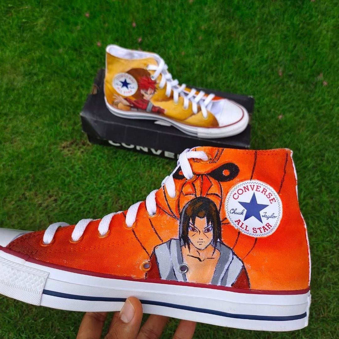 Anime Naruto Custom Shoes Converse X Naruto