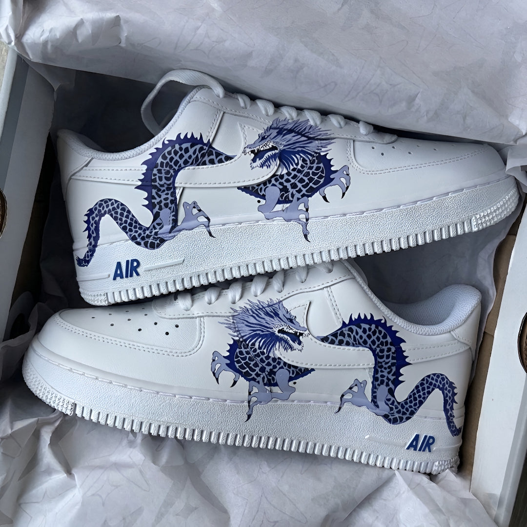 Blue Sapphire Dragon x Nike Air Force 1