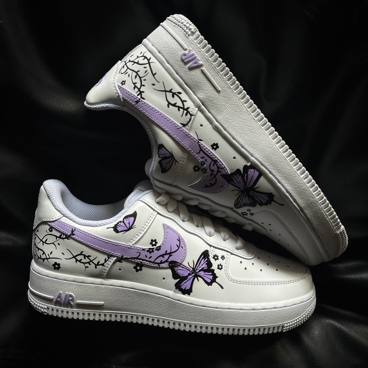 Nike Air Force 1 x lavender dreamland butterfly