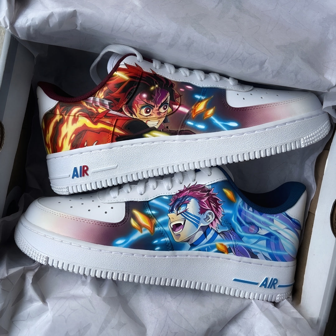 Tanjiro x Akaza x Demon Slayer x Nike Air Force 1