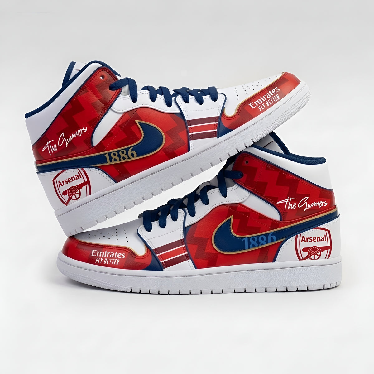 Arsenal x Nike Air Jordan 1 Mids