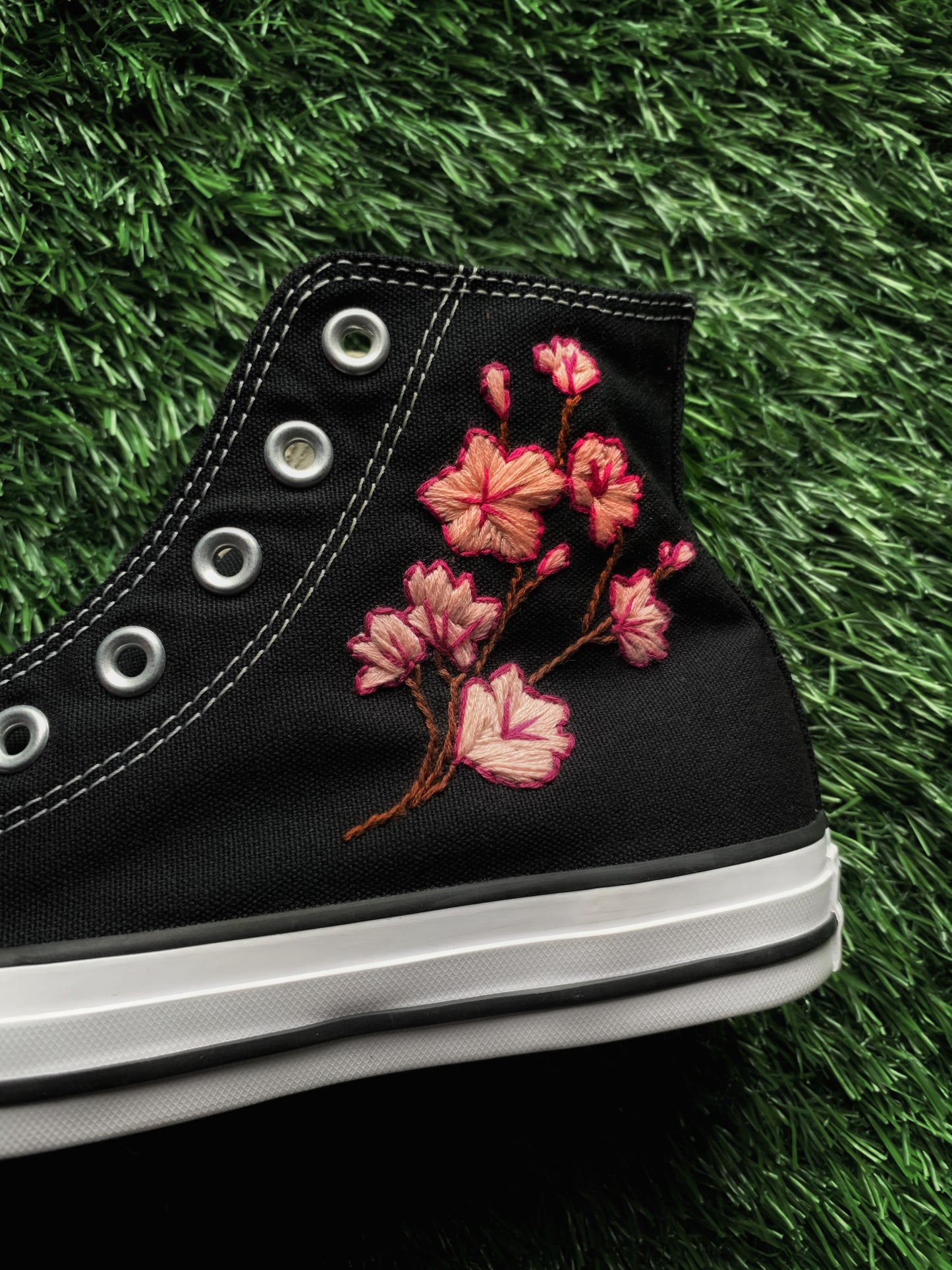 Converse x Cherry Blossom Embroidery