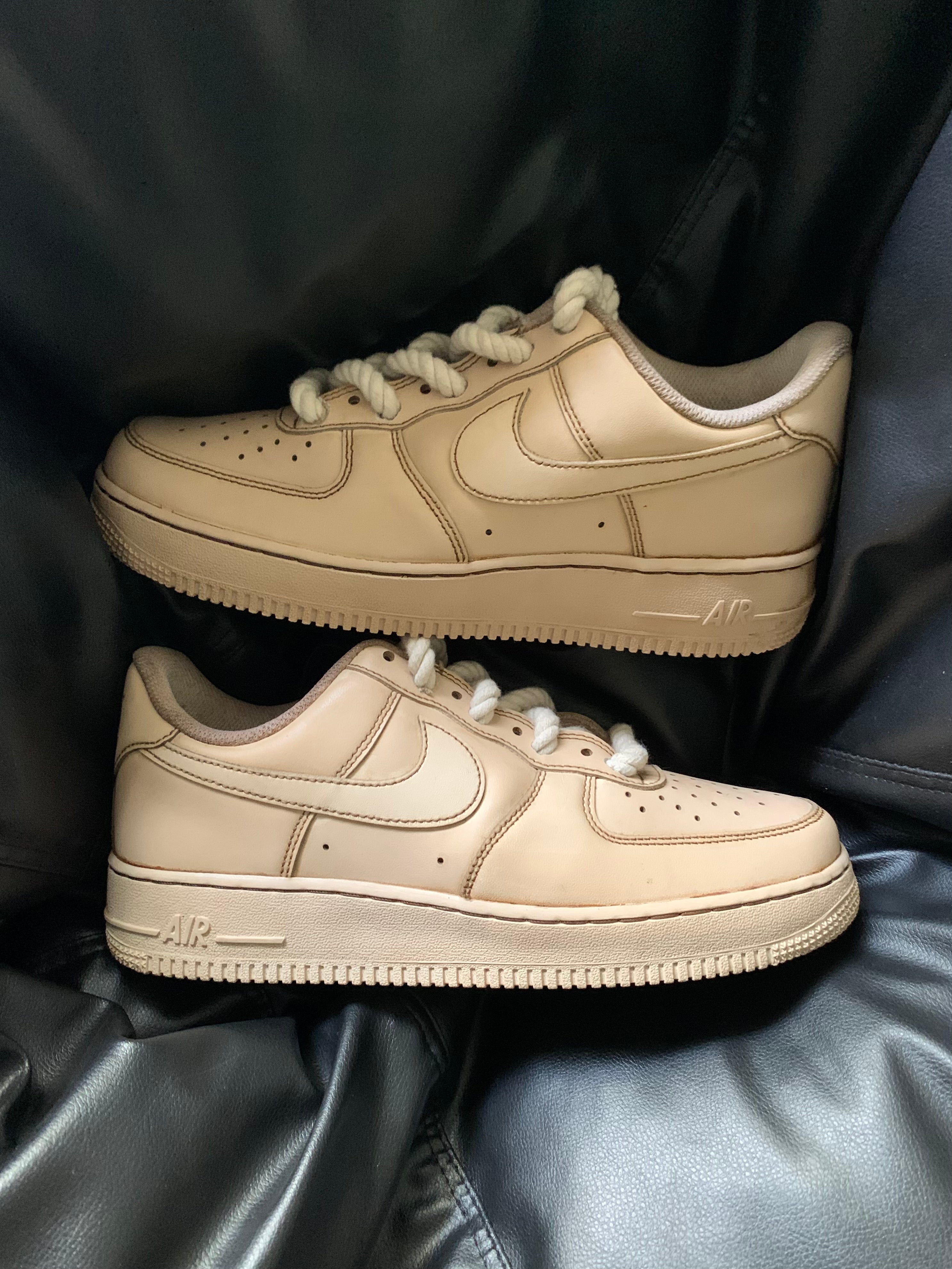 Nike Air Force 1 Coffee Dip (Rope Laces) Knickgasm