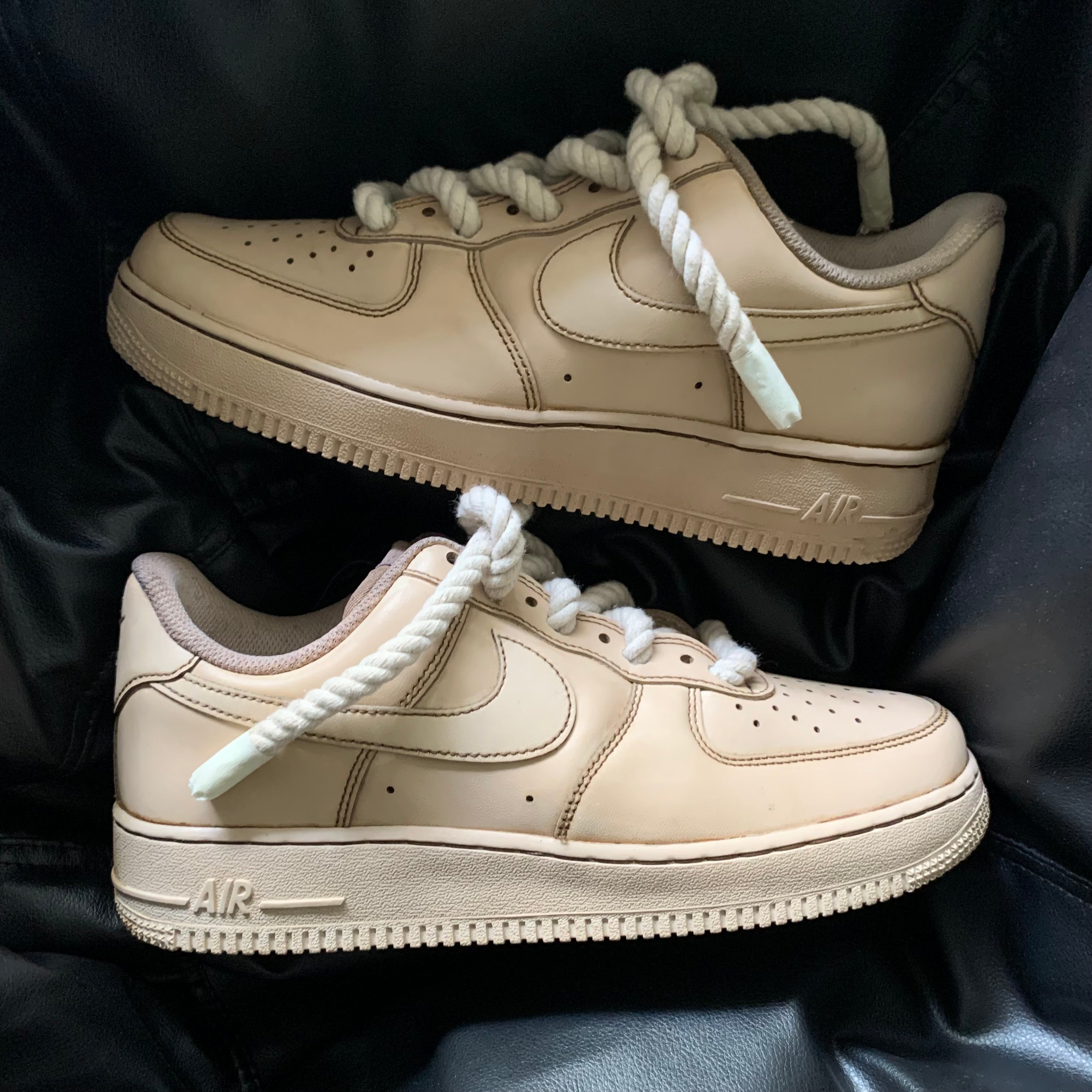 Nike Air Force 1 Coffee Dip (Rope Laces) Knickgasm