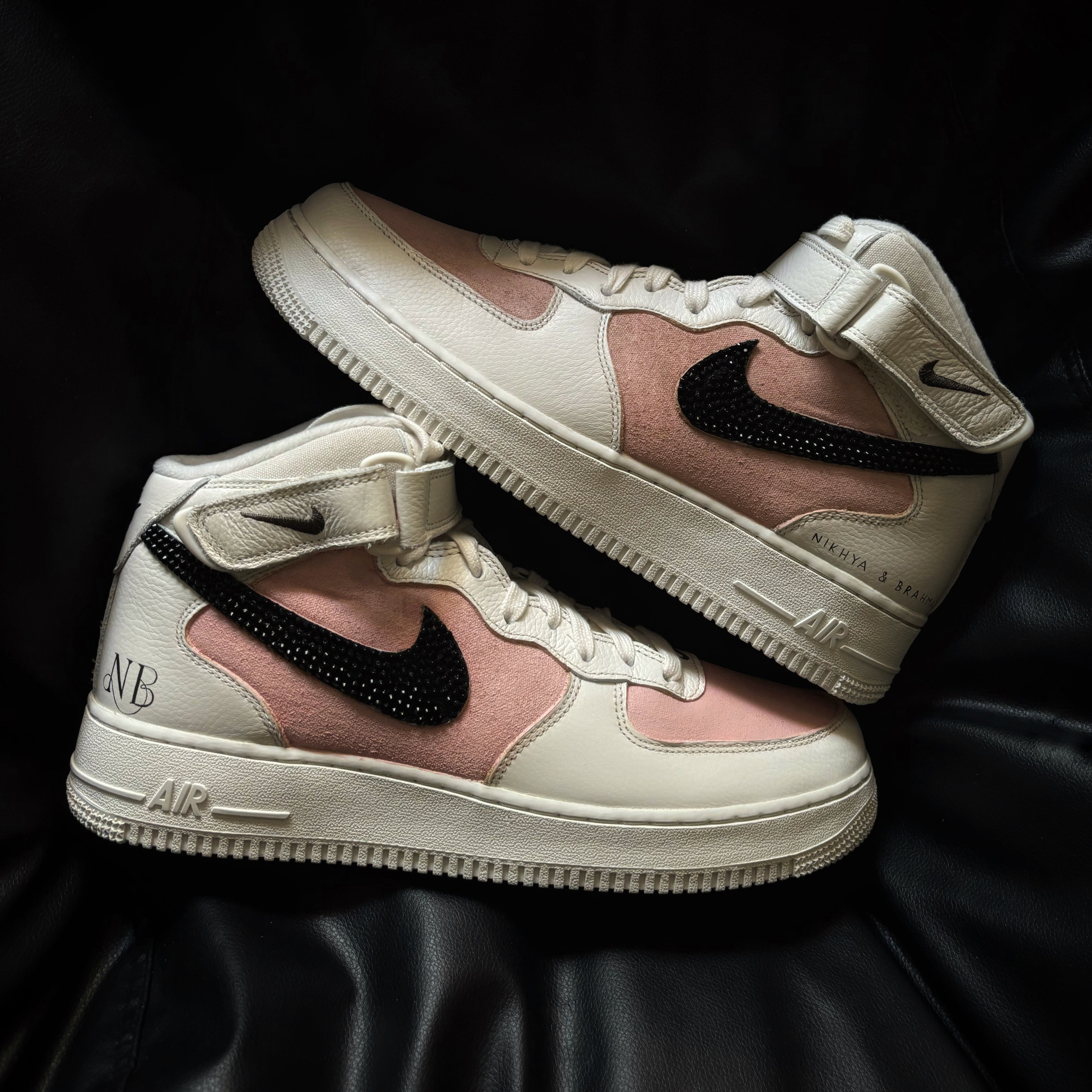 Nike Air Force 1 Mid x Pastels Bling Swoosh Knickgasm