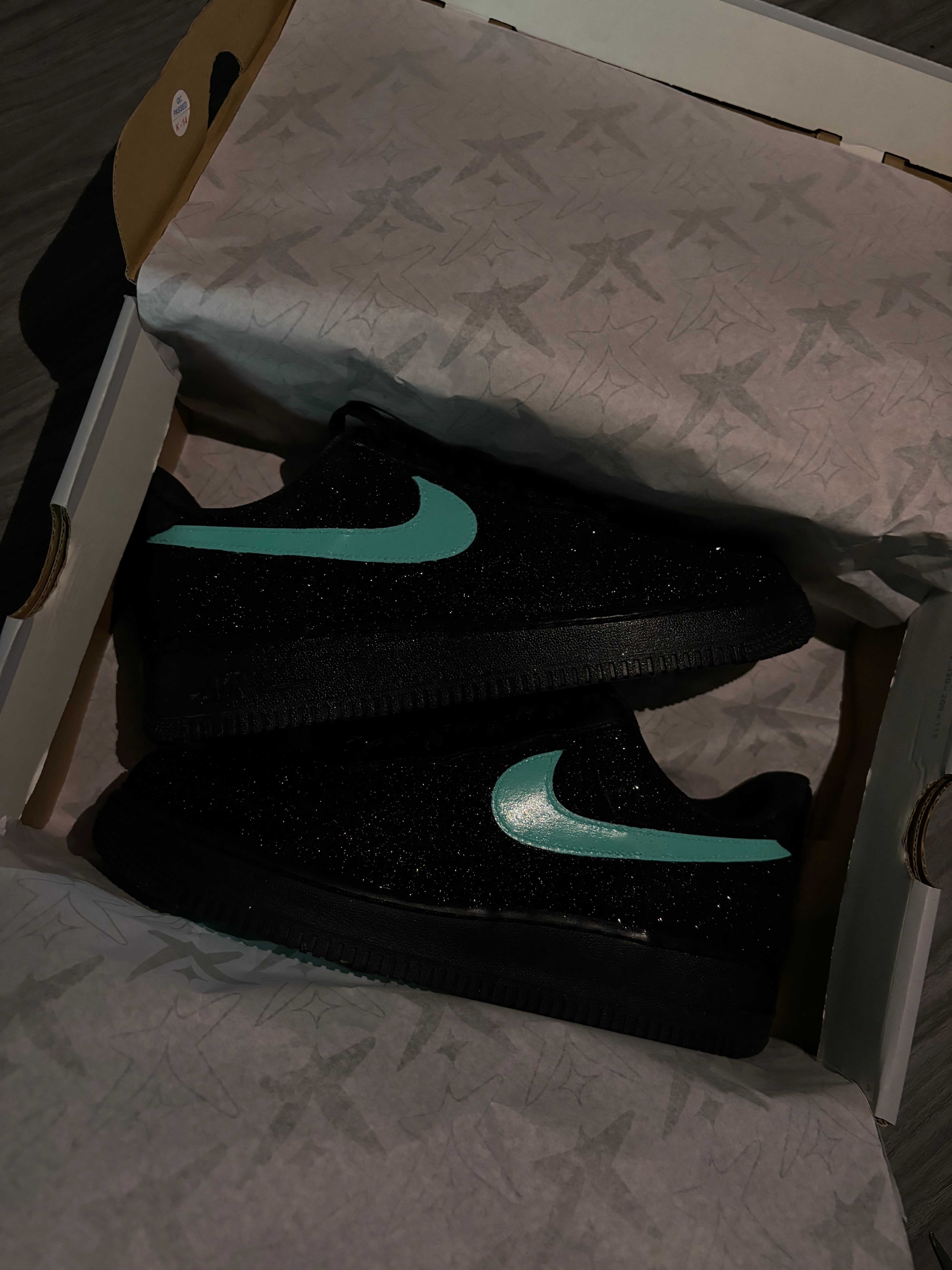 Nike Air Force x Black Shimmer - Main Image